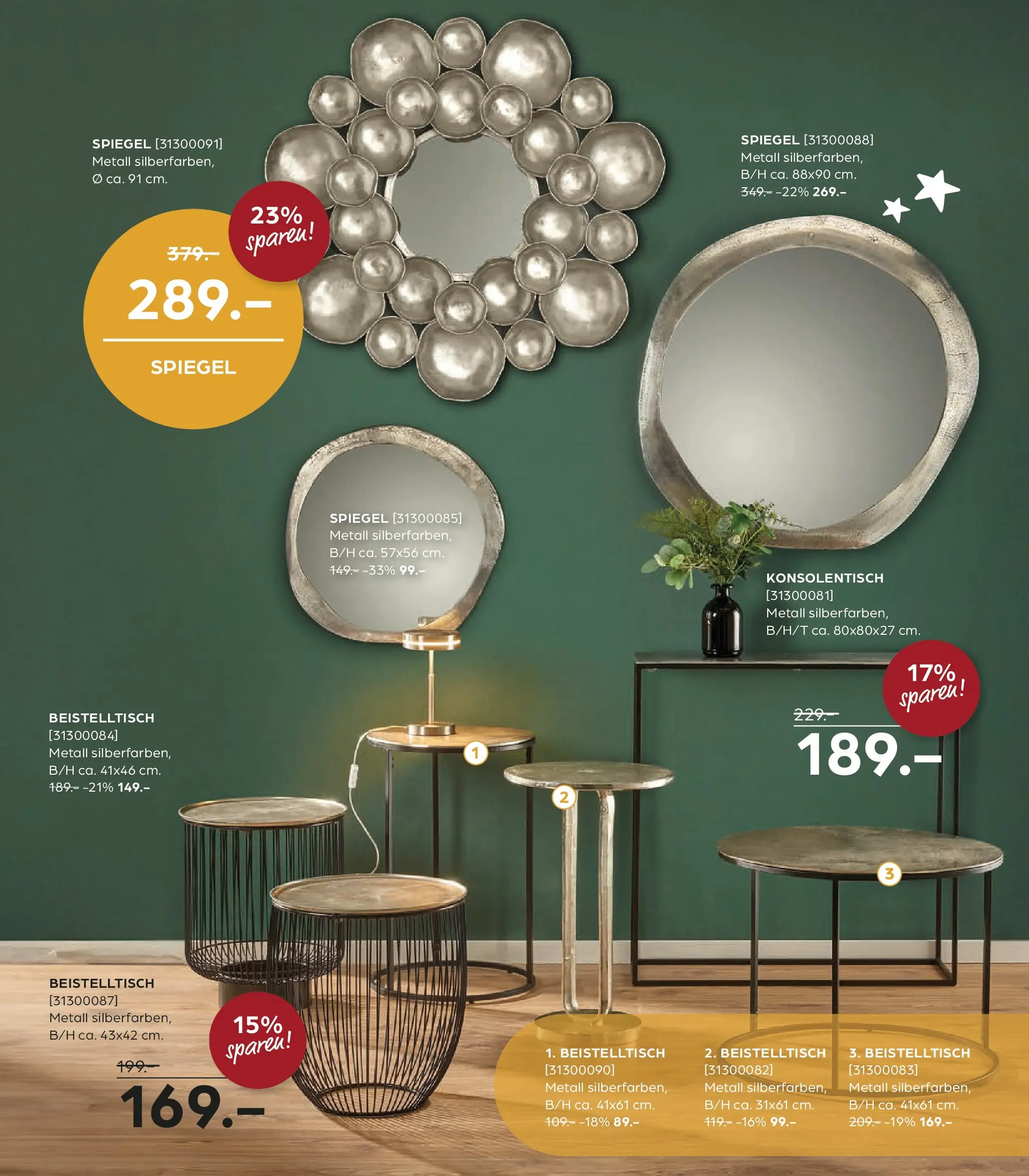Entdecke - Möbelangebote (ab 27.11.2025) zum Blättern | Seite: 30 | Produkte: Beistelltisch, Spiegel, Konsolentisch