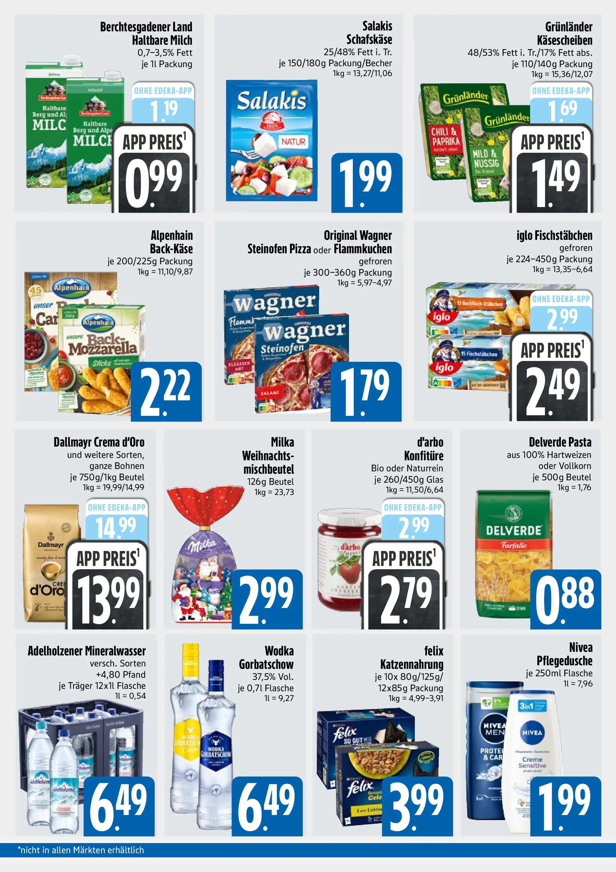 Edeka prospekt München	 (ab 01.12.2025) » Angebote Online | Seite: 2 | Produkte: Mineralwasser, Shower Gel, Wodka gorbatschow, Salami