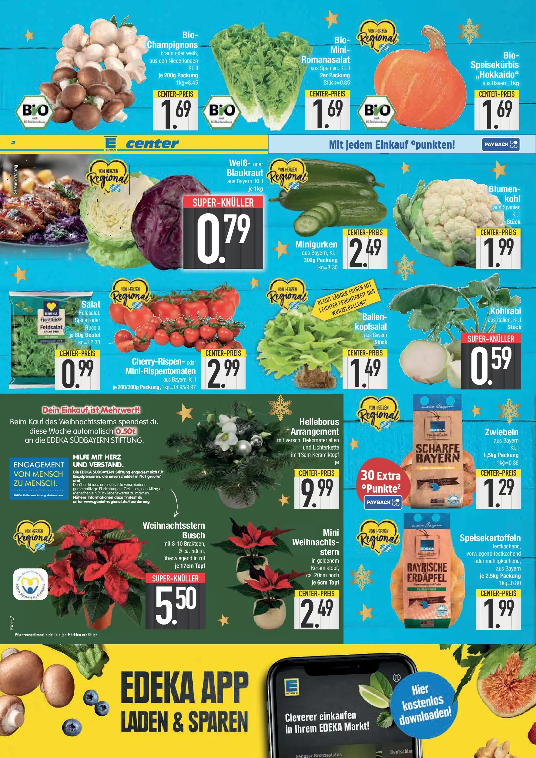 Edeka prospekt München	 (ab 30.11.2025) » Angebote Online | Seite: 2 | Produkte: Rucola, Kohlrabi, Champignons, Blumenkohl