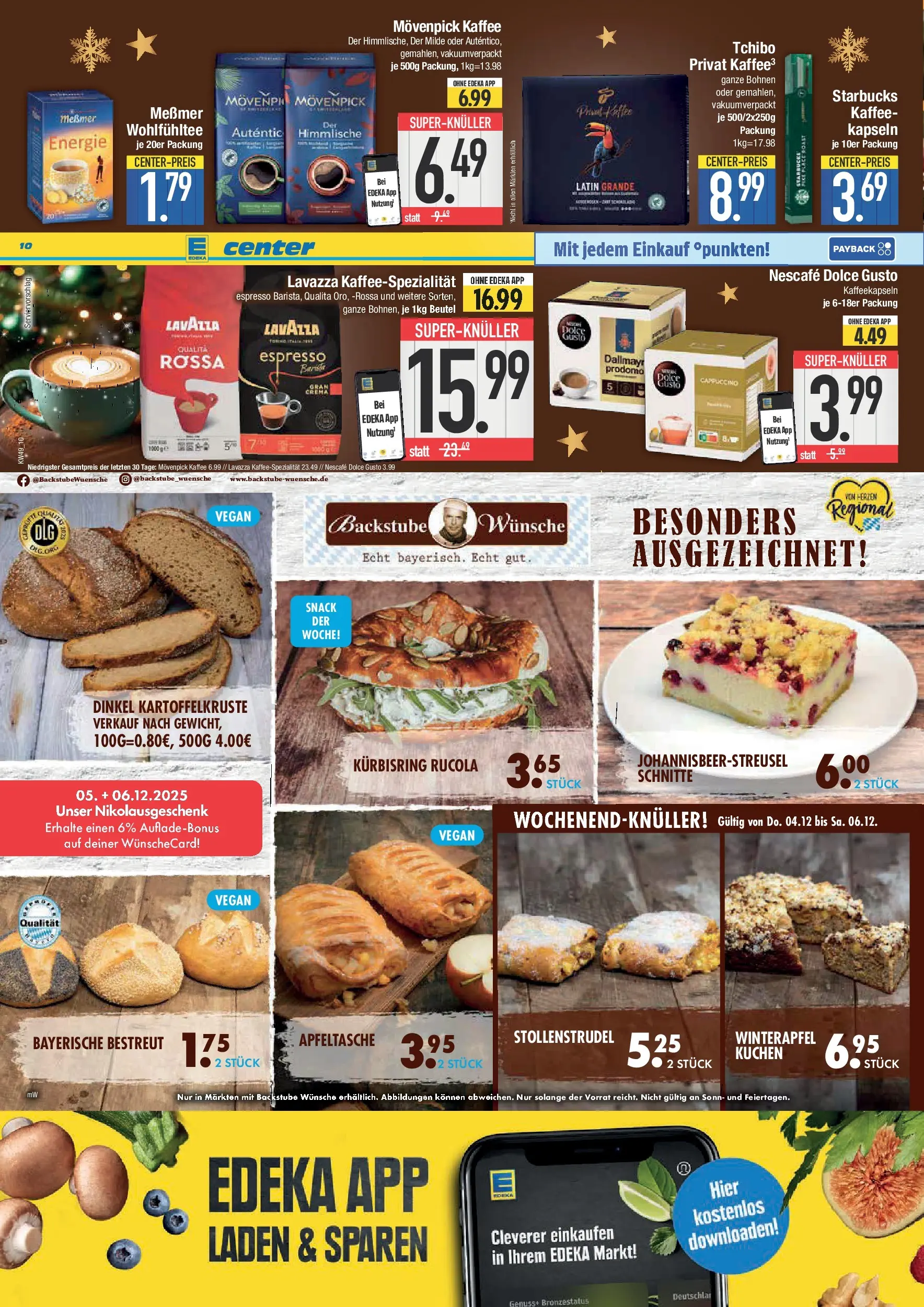Edeka prospekt München	 (ab 30.11.2025) » Angebote Online | Seite: 10 | Produkte: Lavazza, Rucola, Dallmayr, Dolce gusto