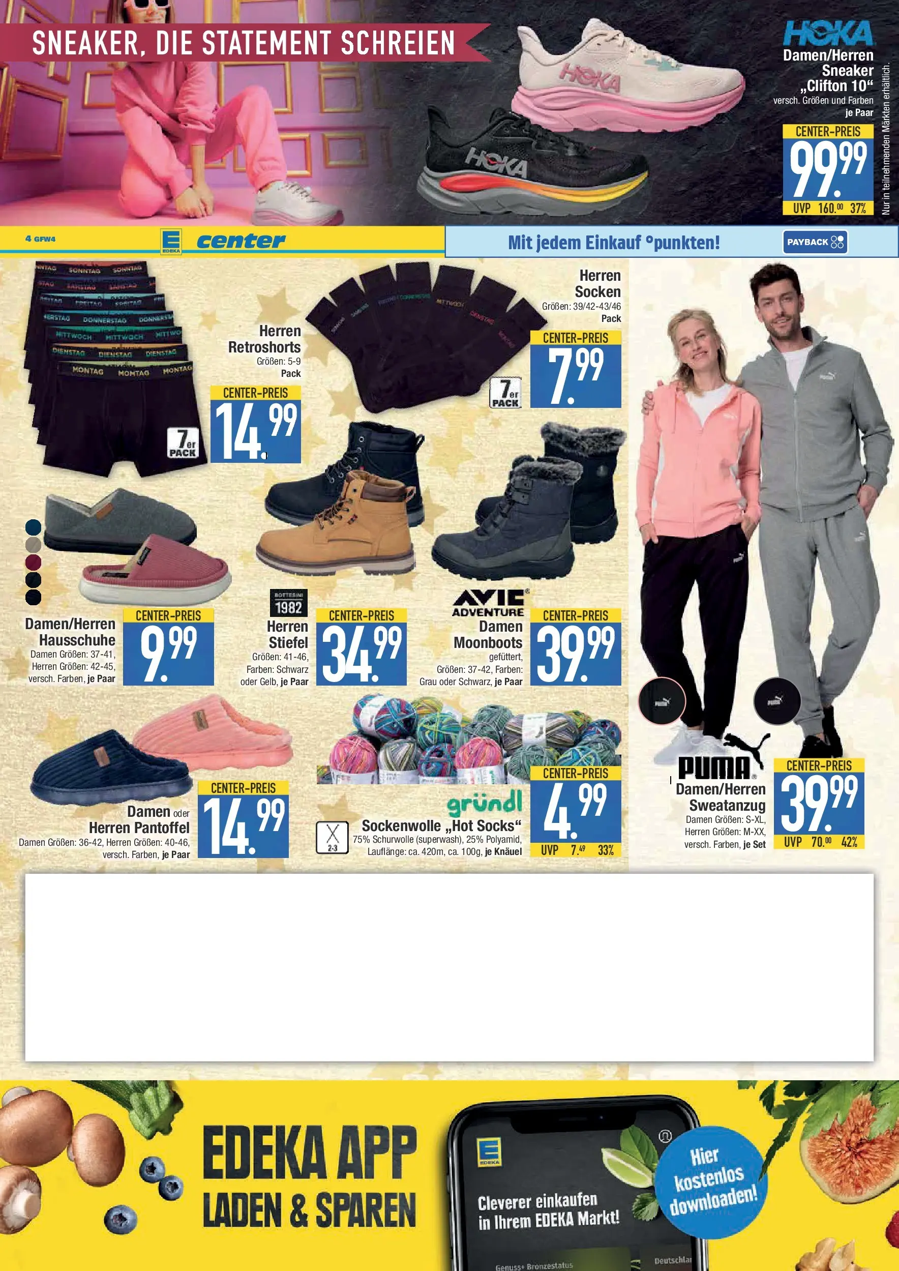 Edeka prospekt Schwabmünchen	 (ab 30.11.2025) » Angebote Online | Seite: 15 | Produkte: Socken, Stiefel, Hausschuhe