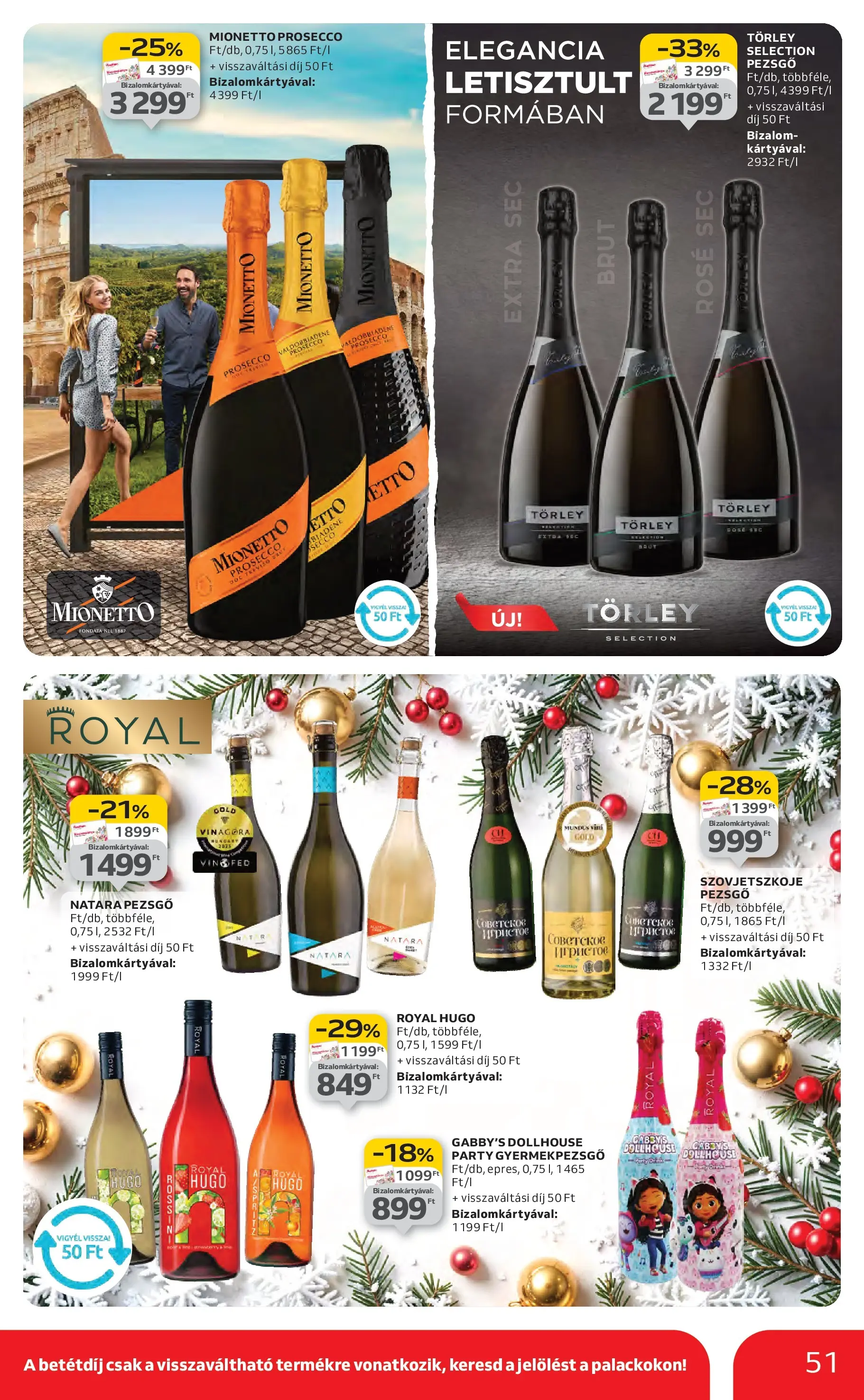 Auchan Akciós újság Székesfehérvár - 2025.11.27. -tól/töl > akció, lapozható szórólap 🛍️ | Oldal: 51 | Termékek: Pezsgő