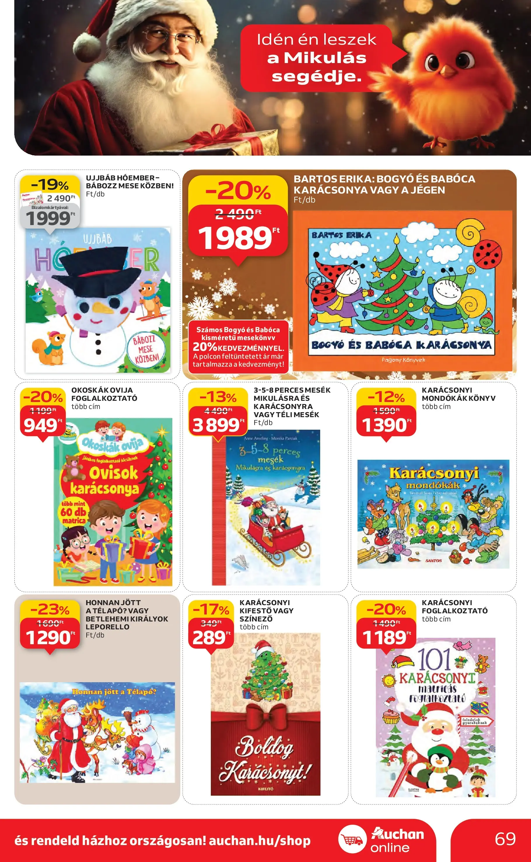 Auchan Akciós újság Székesfehérvár - 2025.11.27. -tól/töl > akció, lapozható szórólap 🛍️ | Oldal: 69 | Termékek: Könyvek