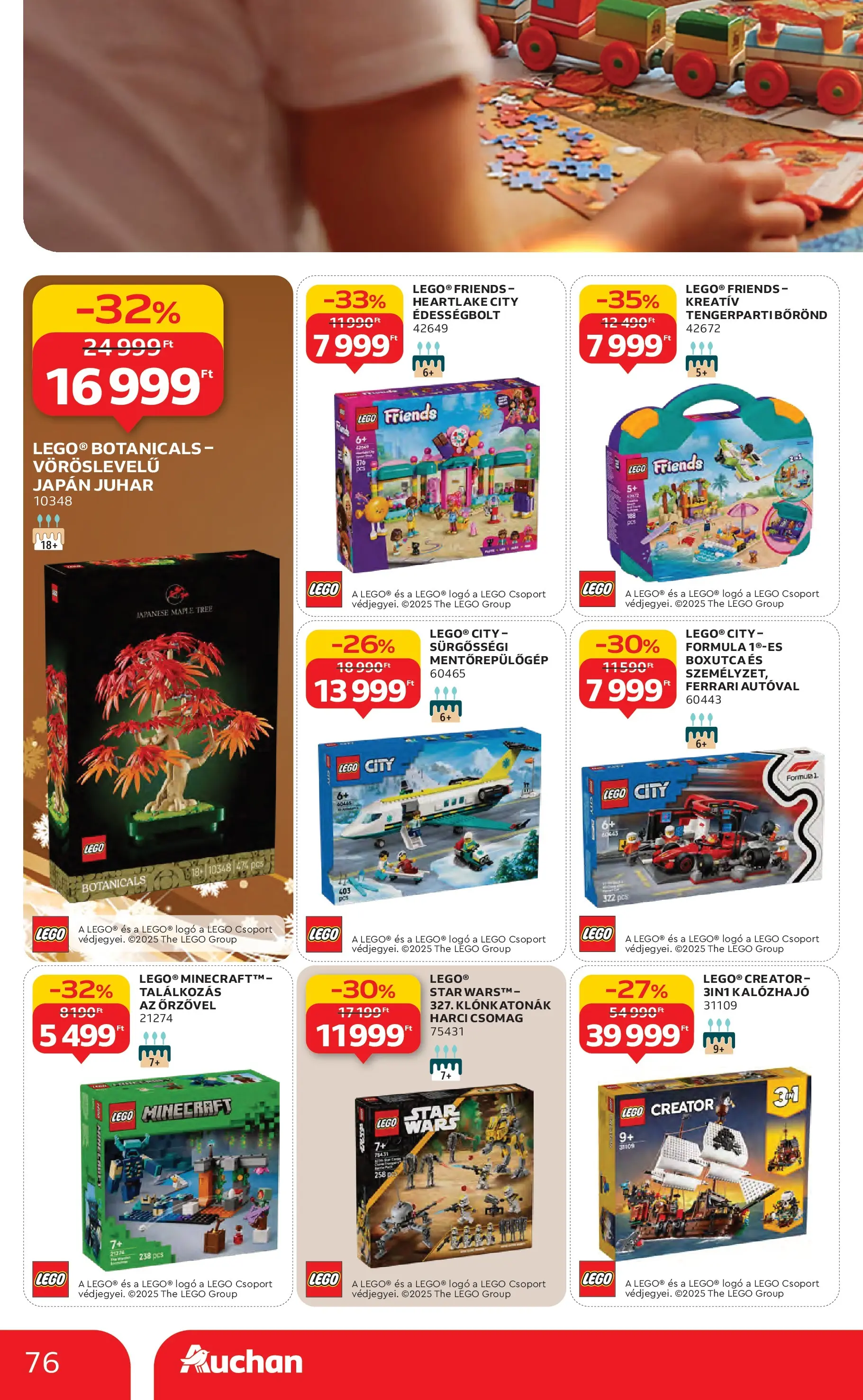 Auchan Akciós újság Székesfehérvár - 2025.11.27. -tól/töl > akció, lapozható szórólap 🛍️ | Oldal: 76