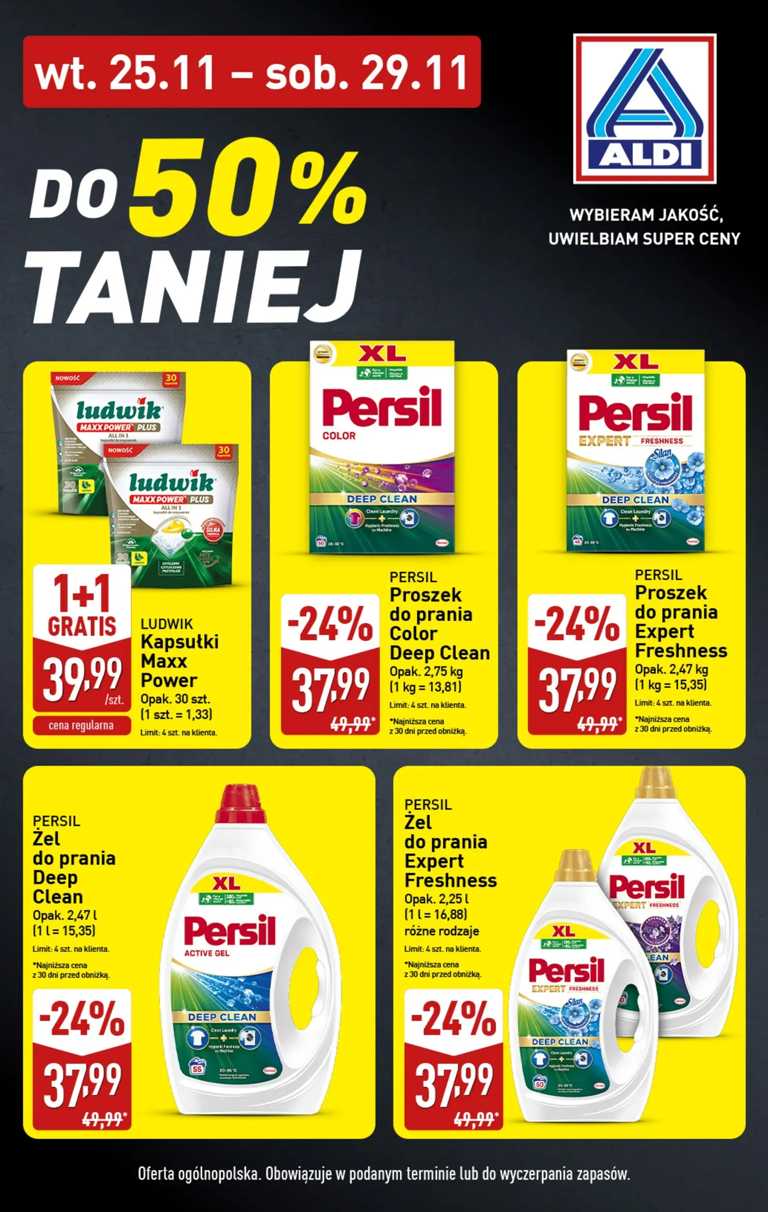 Aldi gazetka od 25.11.2025 | BLACK FRIDAY | Strona: 4 | Produkty: Persil