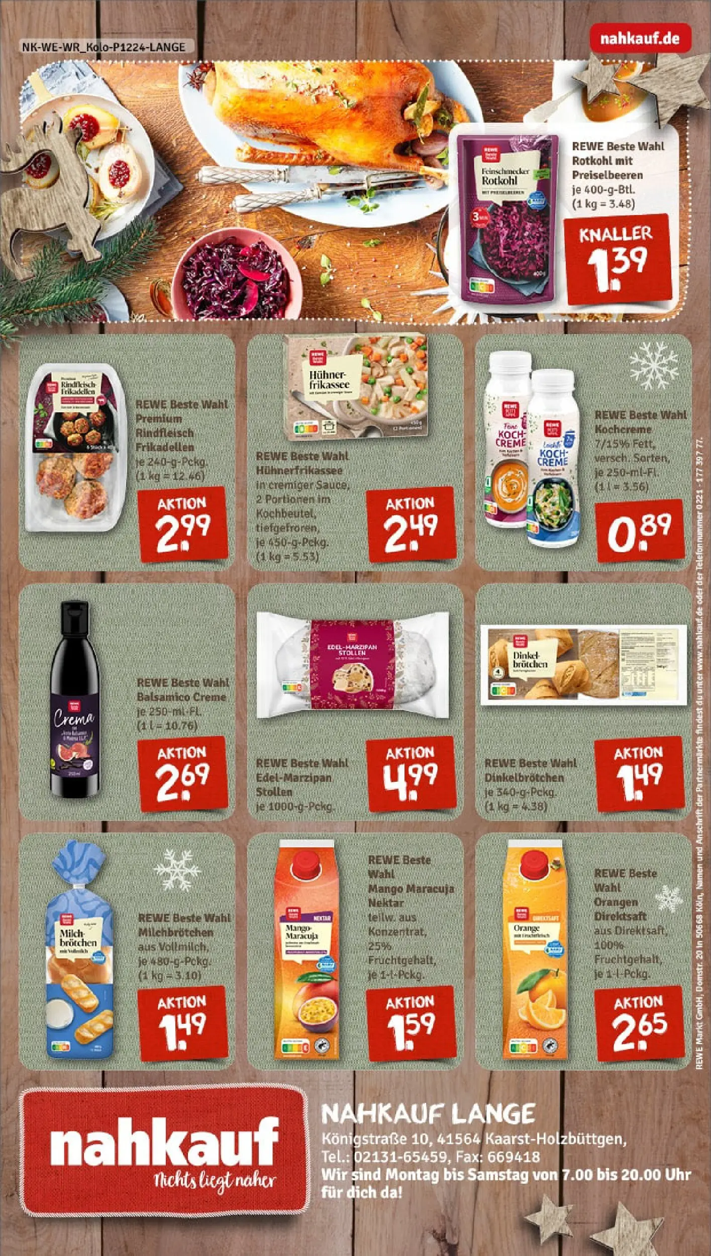 REWE Prospekt ab 01.12.2025 zum Blättern » Angebote | Seite: 8 | Produkte: Creme, Rindfleisch, Telefon, Uhr