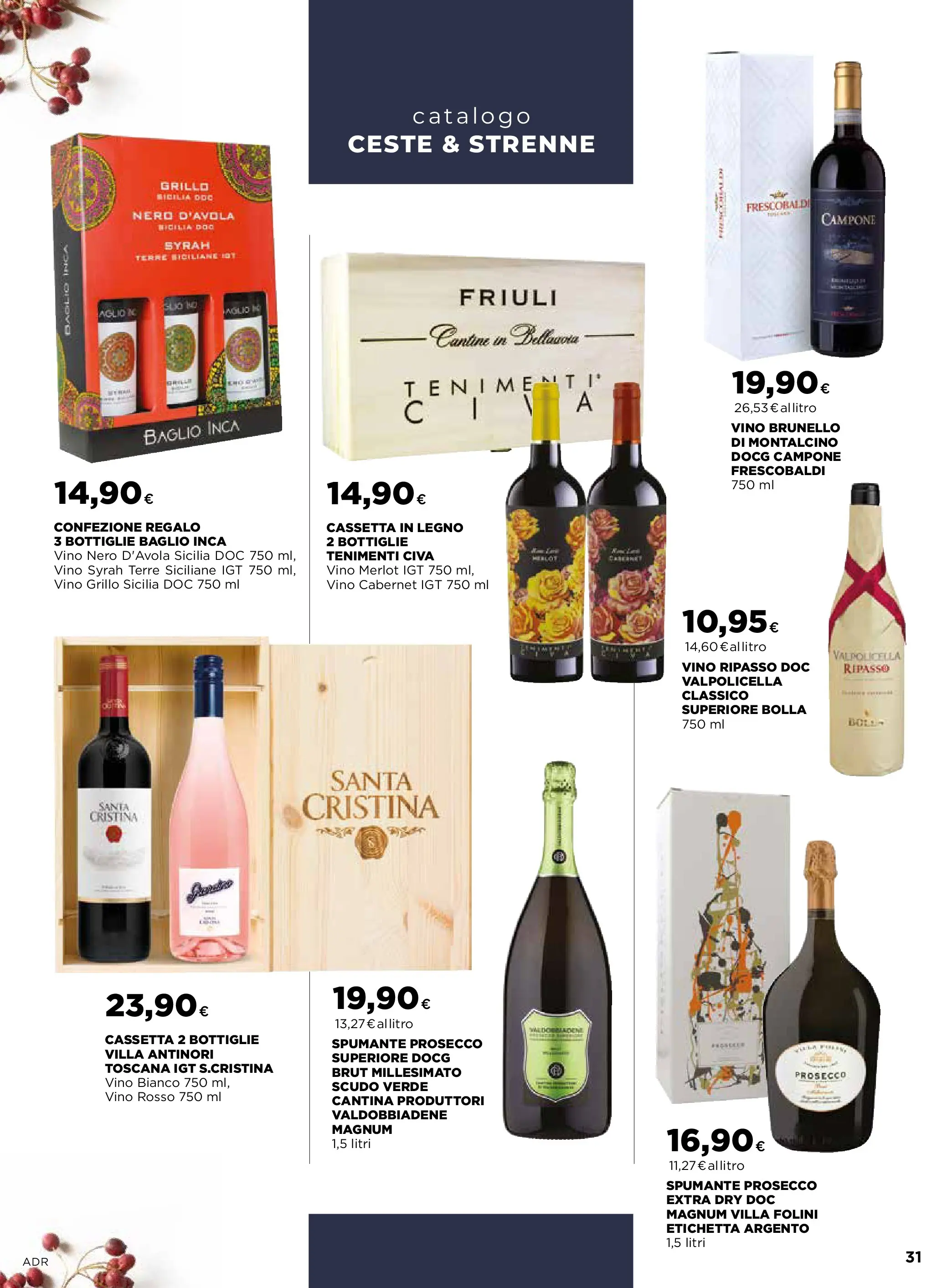Nuovo Offerte - Ceste & strenne dal 27/11/2025 > offerte anteprima 🛍️ | Pagina: 31 | Prodotti: Vino, Aglio, Vino rosso, Vino bianco