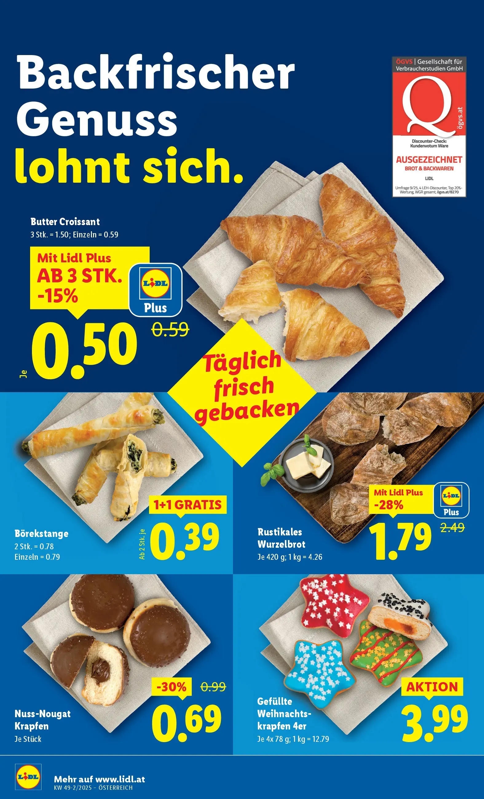 Lidl - Lidl: Flugblatt in deiner Nähe ab 03.12.2025 - Angebote ab donnerstag | Seite: 10 | Produkte: Butter, Brot