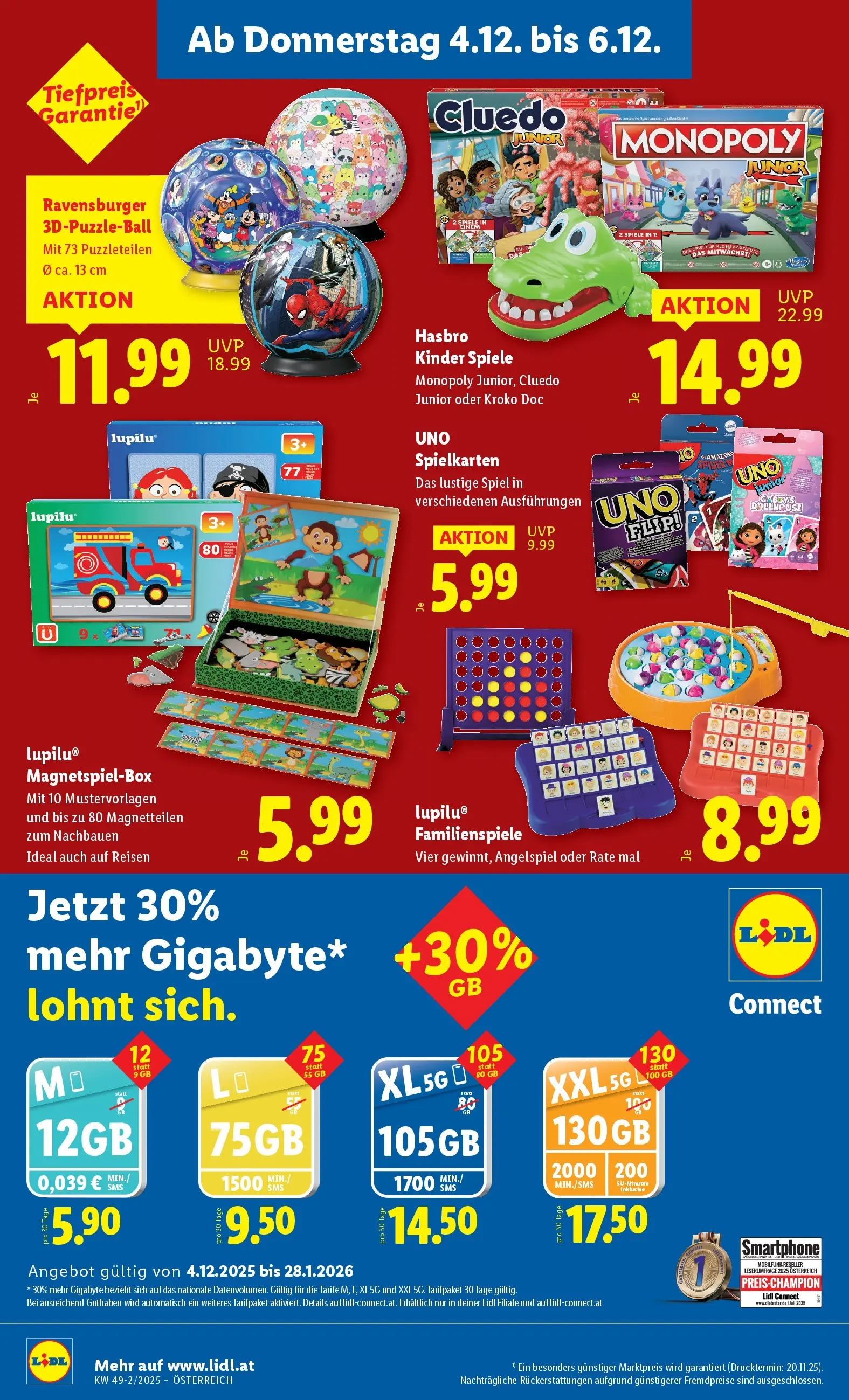 Lidl - Lidl: Flugblatt in deiner Nähe ab 03.12.2025 - Angebote ab donnerstag | Seite: 30 | Produkte: Smartphone, Spiel