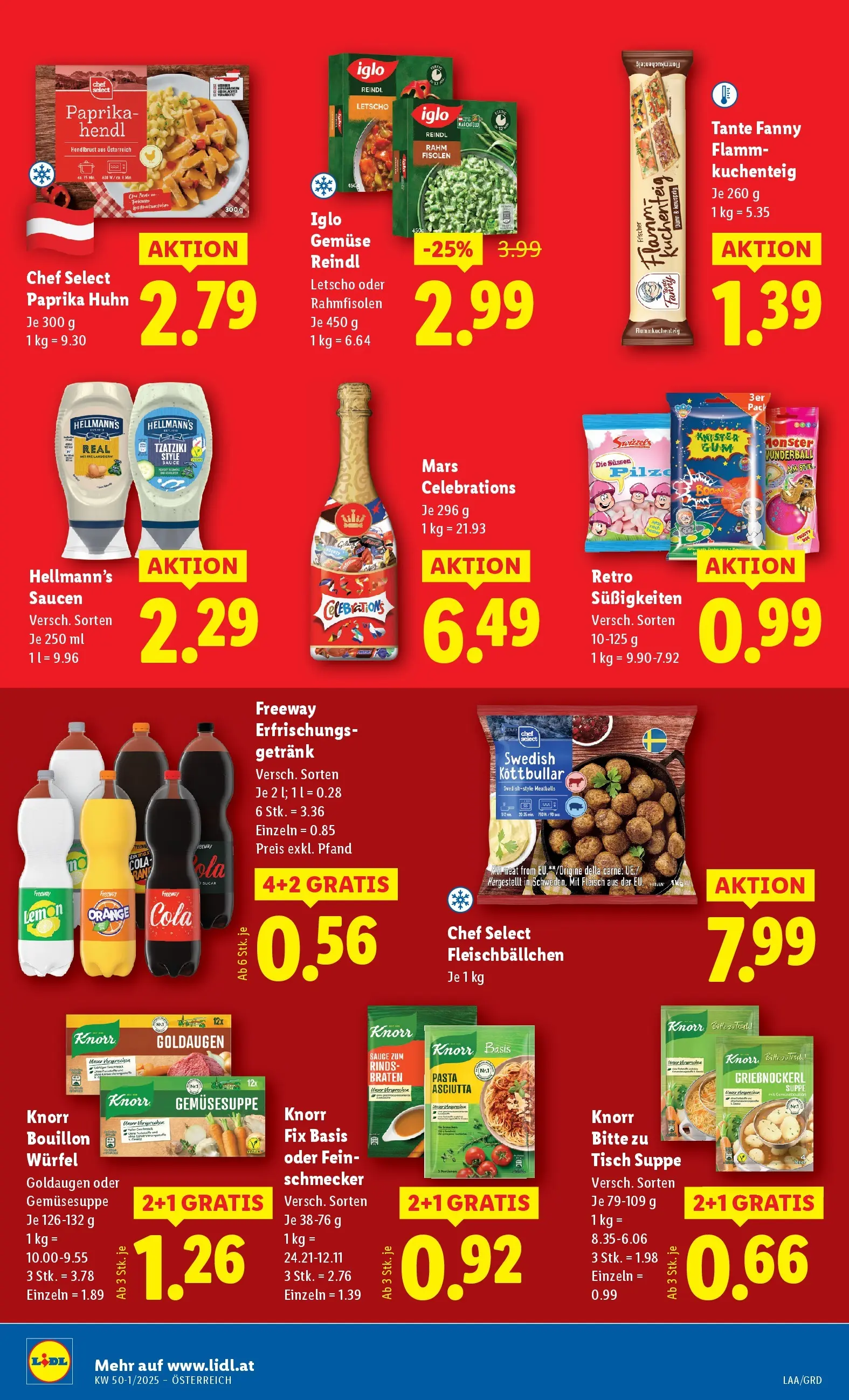 Lidl - Lidl: Flugblatt in deiner Nähe ab 03.12.2025 - Angebote ab donnerstag | Seite: 46 | Produkte: Süßigkeiten, Pasta, Gemüse, Tisch