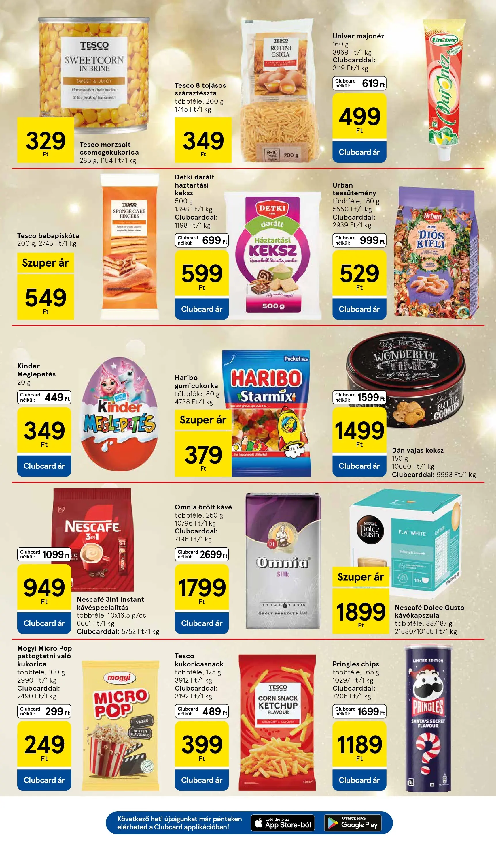 Tesco - Tesco újság érvényessége 2025.12.03-ig - 2025.11.26.-tól - online | Oldal: 5 | Termékek: Dolce Gusto, Chips, Csemegekukorica, Őrölt kávé
