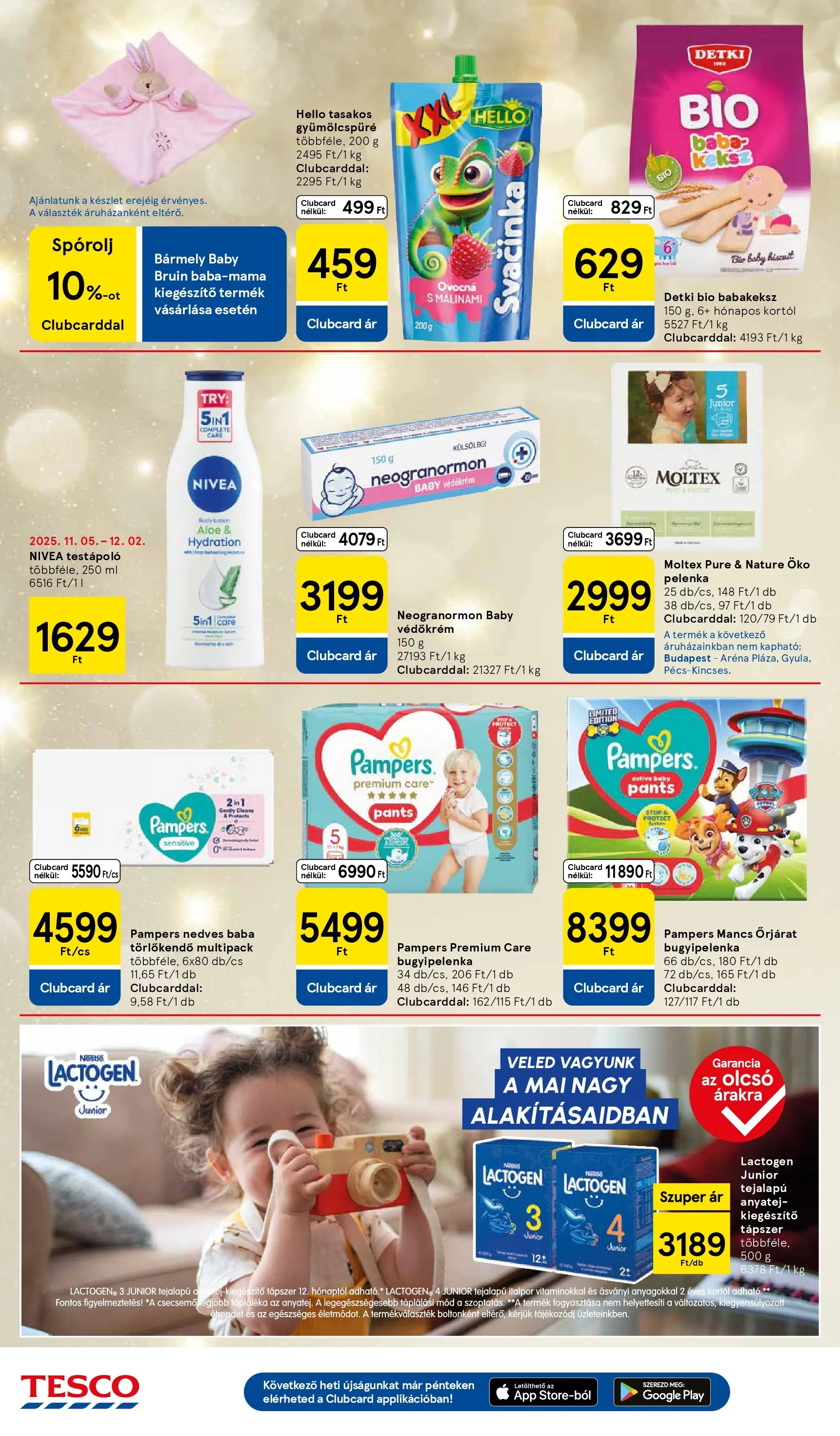 Tesco - Tesco újság érvényessége 2025.12.03-ig - 2025.11.26.-tól - online | Oldal: 30 | Termékek: Pampers, Törlőkendő, Pelenka, Italpor