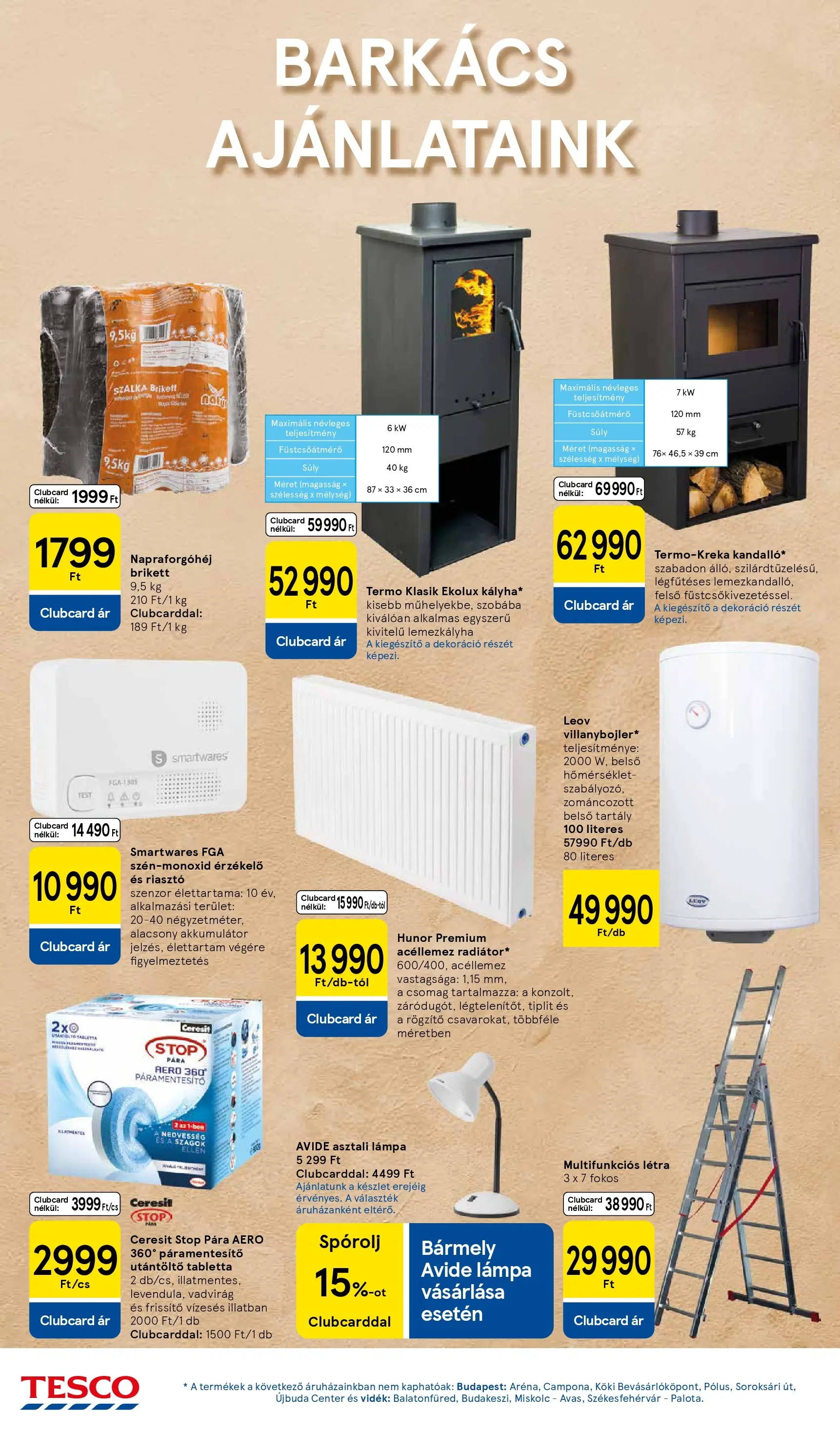 Tesco - Tesco újság érvényessége 2025.12.03-ig - 2025.11.26.-tól - online | Oldal: 36 | Termékek: Páramentesítő, Akkumulátor, Lámpa, Asztali lámpa