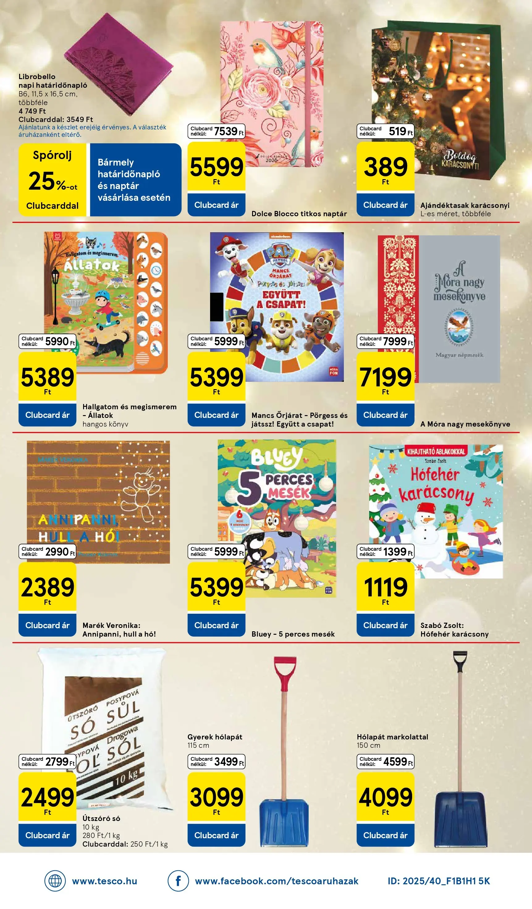 Tesco - Tesco újság érvényessége 2025.12.03-ig - 2025.11.26.-tól - online | Oldal: 38 | Termékek: Só