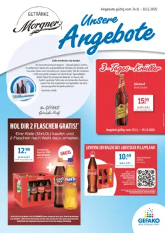 Entdecke - Getränke Morgner: Angebote ab 26.11.2025 gültig