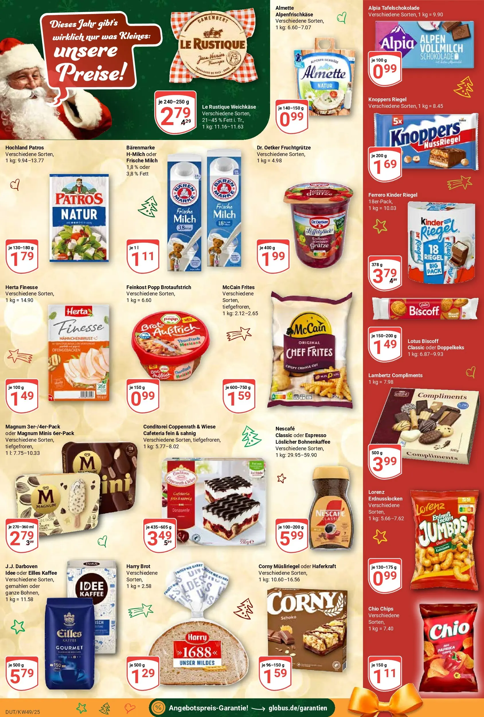 Globus prospekt Wetzlar-Dutenhofen	 (ab 01.12.2025) » Angebote online | Seite: 5 | Produkte: Nescafe, Milch, Kinder riegel, Knoppers