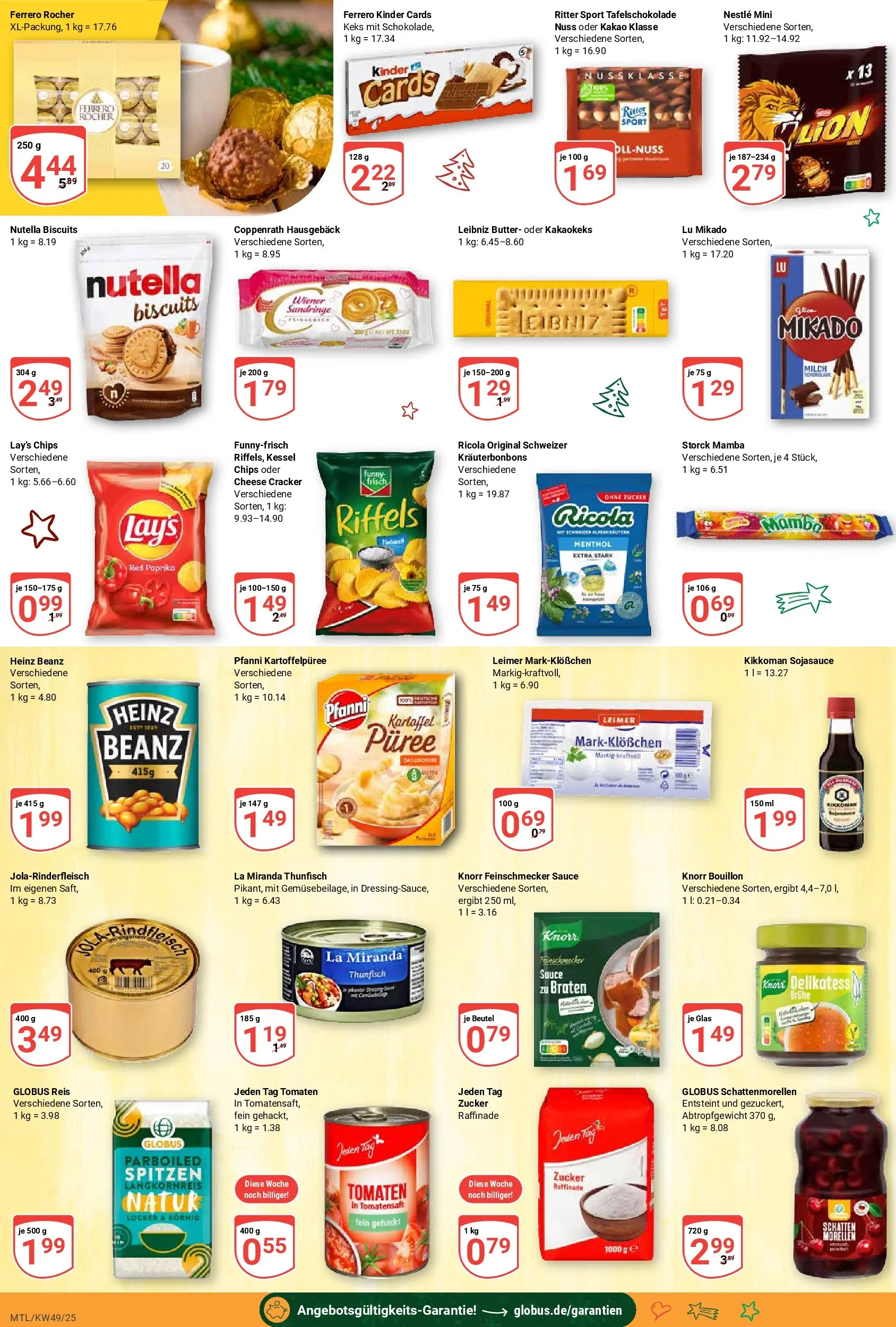 Globus prospekt Maintal-Dörnigheim	 (ab 01.12.2025) » Angebote online | Seite: 16 | Produkte: Tomaten, Nutella, Reis, Chips