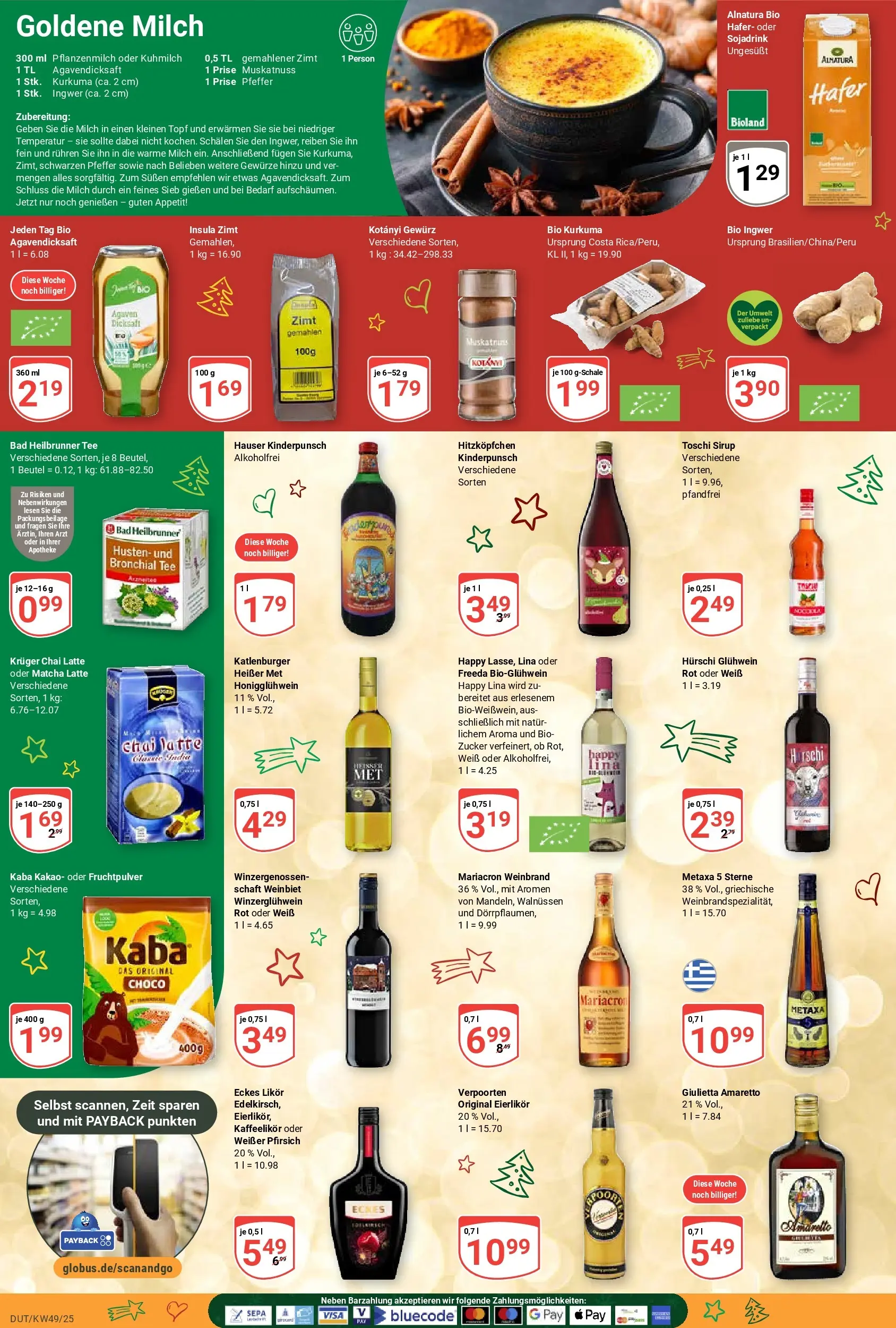 Globus prospekt Wetzlar-Dutenhofen	 (ab 01.12.2025) » Angebote online | Seite: 23 | Produkte: Sirup, Gewürze, Pfeffer, Pfirsich