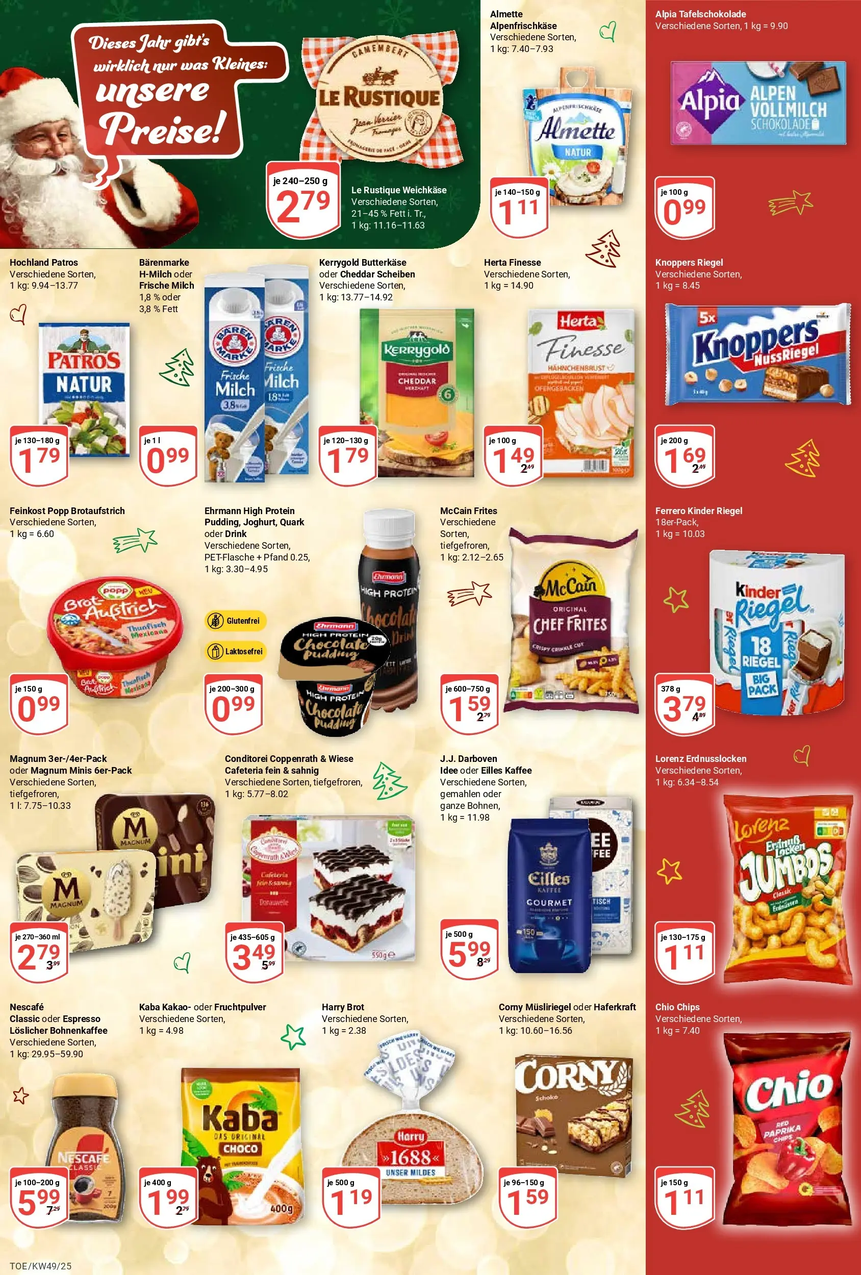 Globus prospekt Tönisvorst	 (ab 01.12.2025) » Angebote online | Seite: 5 | Produkte: Quark, Pudding, Chips, Hahnchenbrust