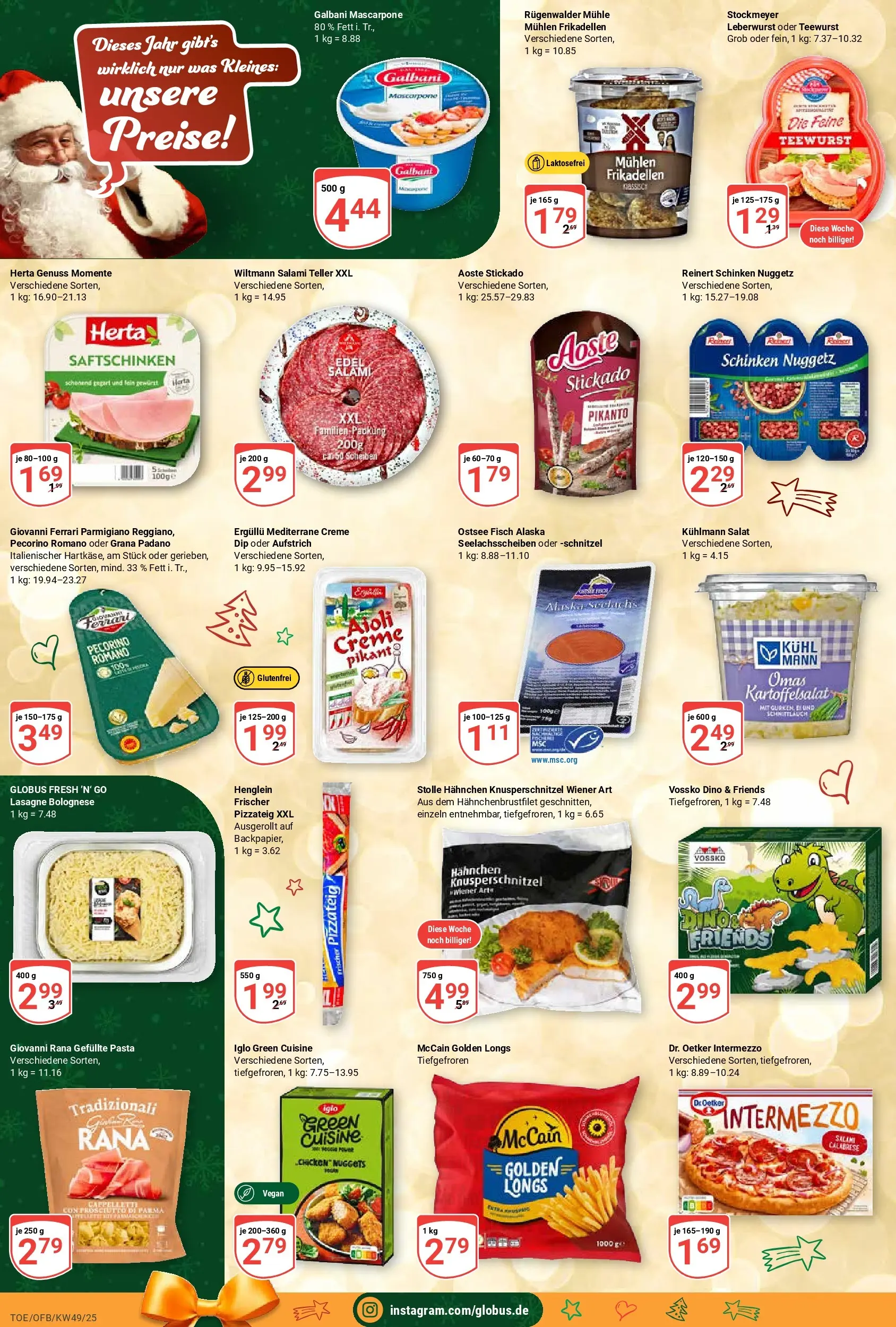 Globus prospekt Tönisvorst	 (ab 01.12.2025) » Angebote online | Seite: 6 | Produkte: Mühle, Mascarpone, McCain, Fisch