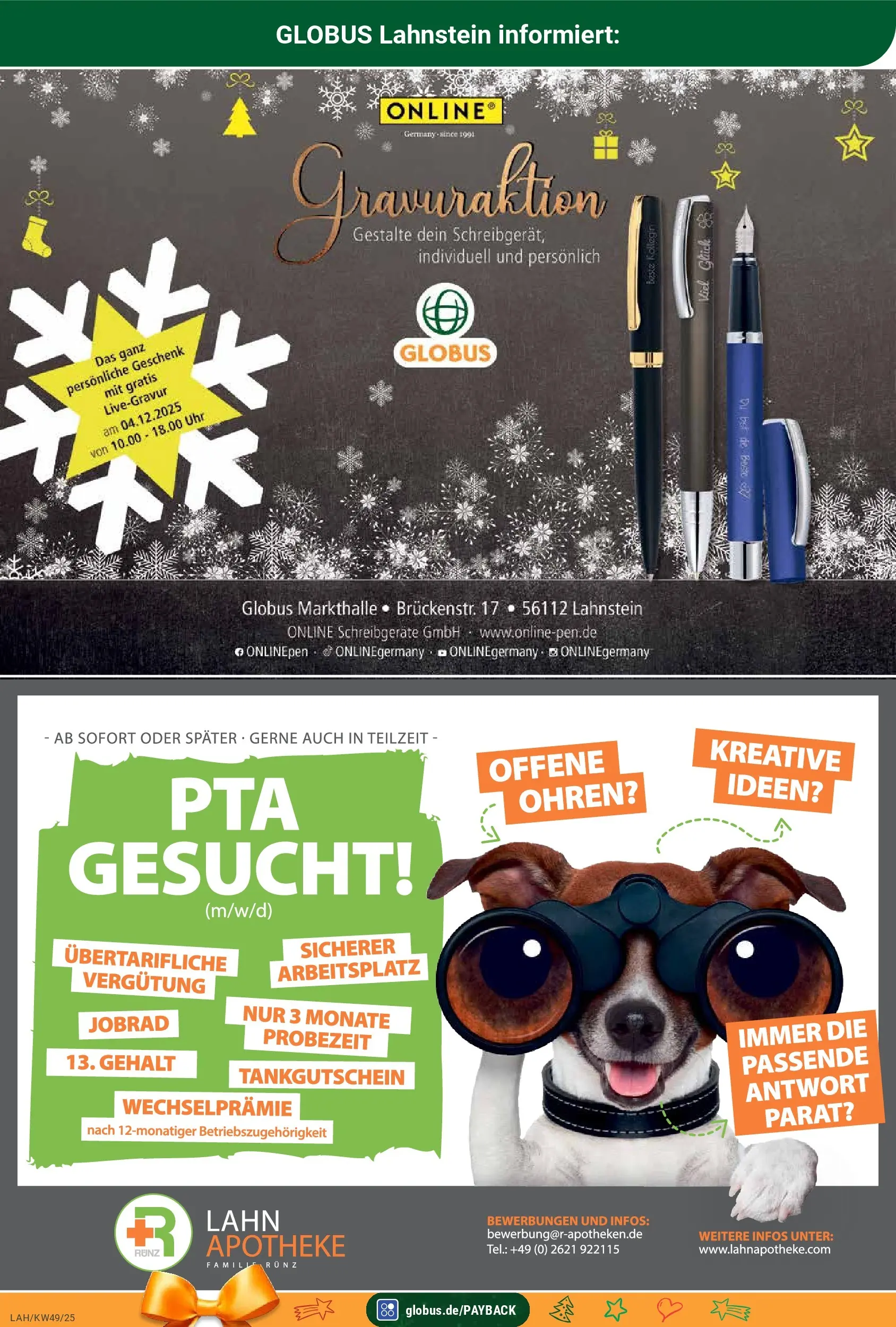 Globus prospekt Lahnstein	 (ab 01.12.2025) » Angebote online | Seite: 28 | Produkte: Uhr