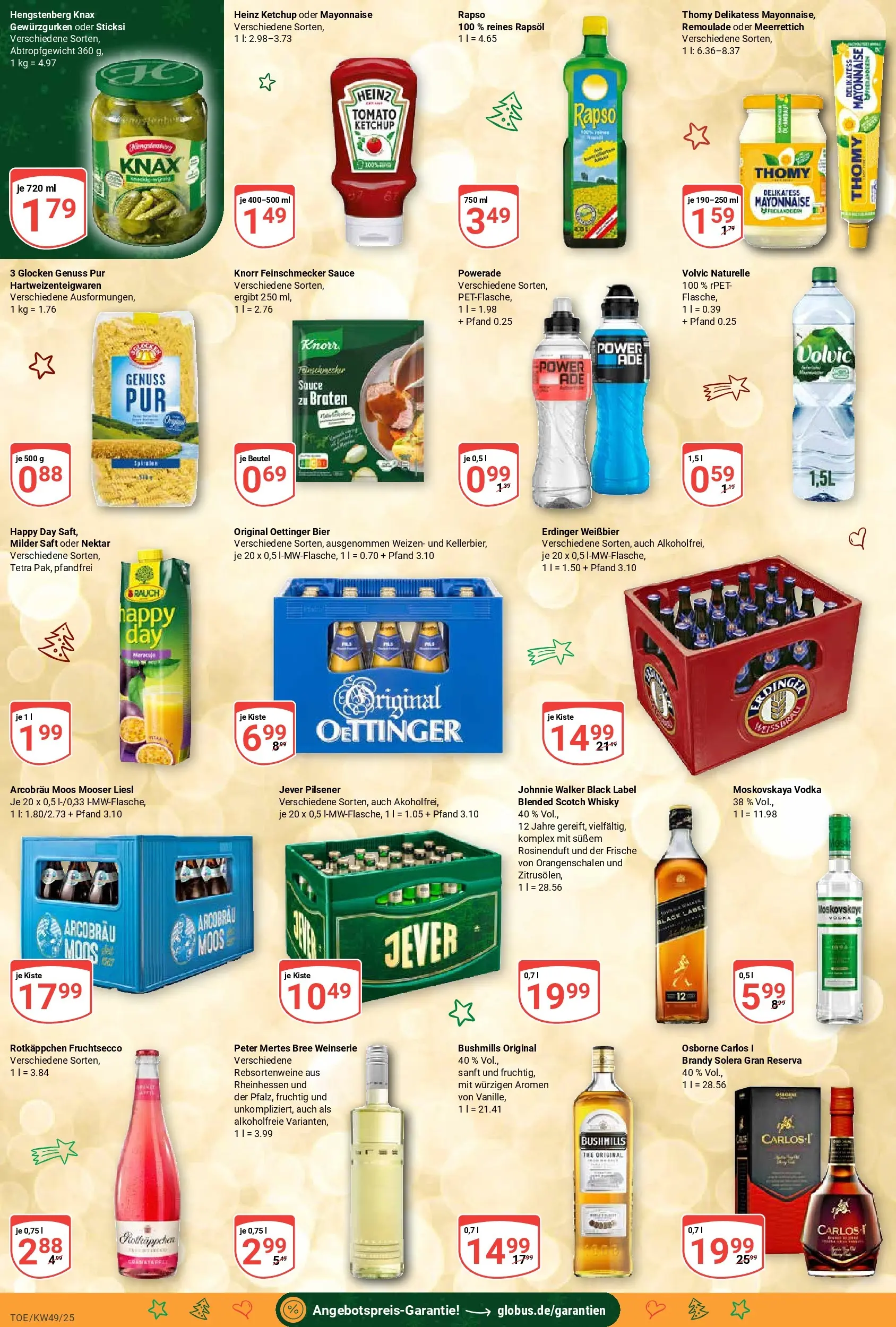 Globus prospekt Tönisvorst	 (ab 01.12.2025) » Angebote online | Seite: 8 | Produkte: Bier, Mayonnaise, Jever, Johnnie walker