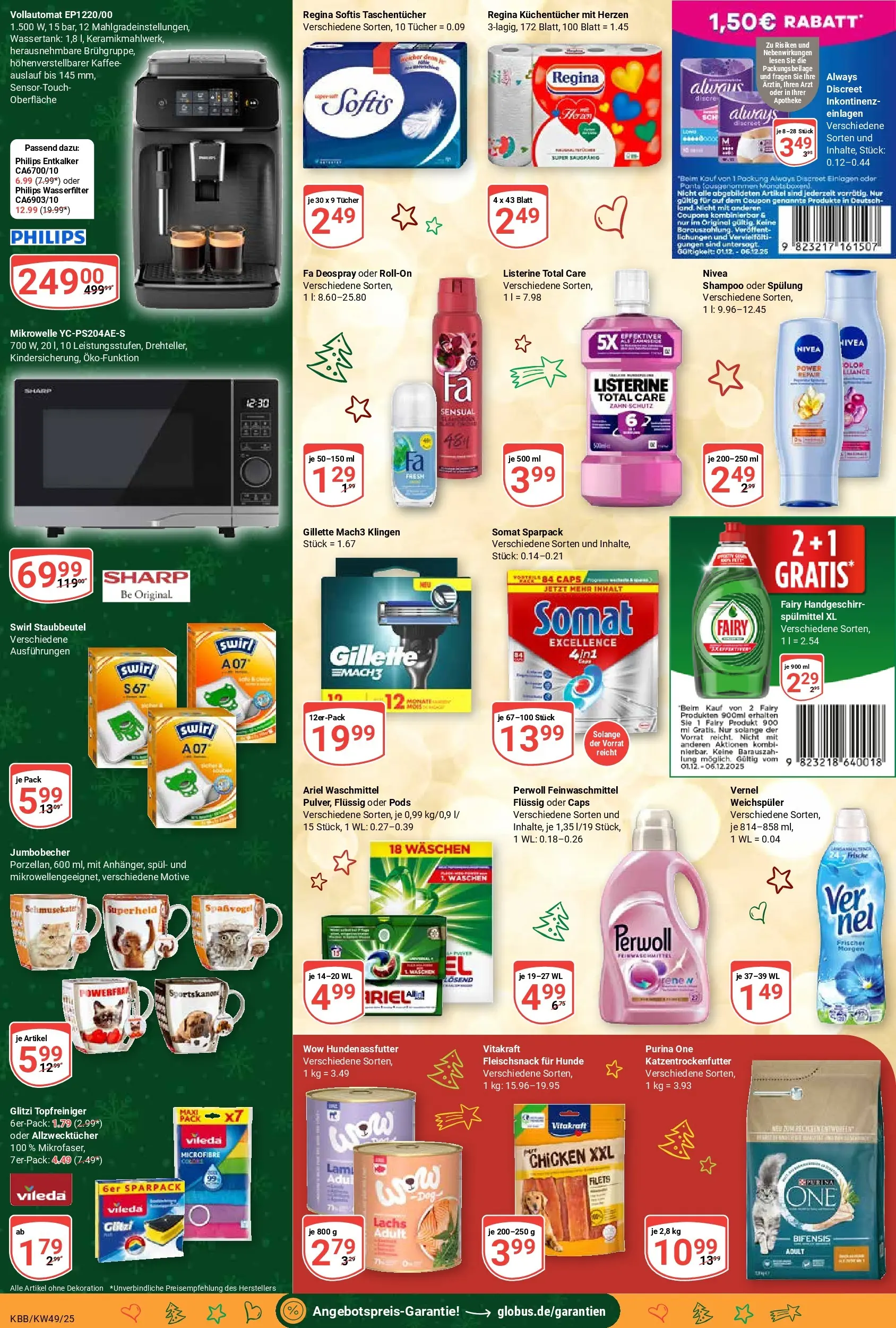 Globus prospekt Koblenz-Bubenheim	 (ab 01.12.2025) » Angebote online | Seite: 7 | Produkte: Mikrowelle, Shampoo, Deospray, Listerine