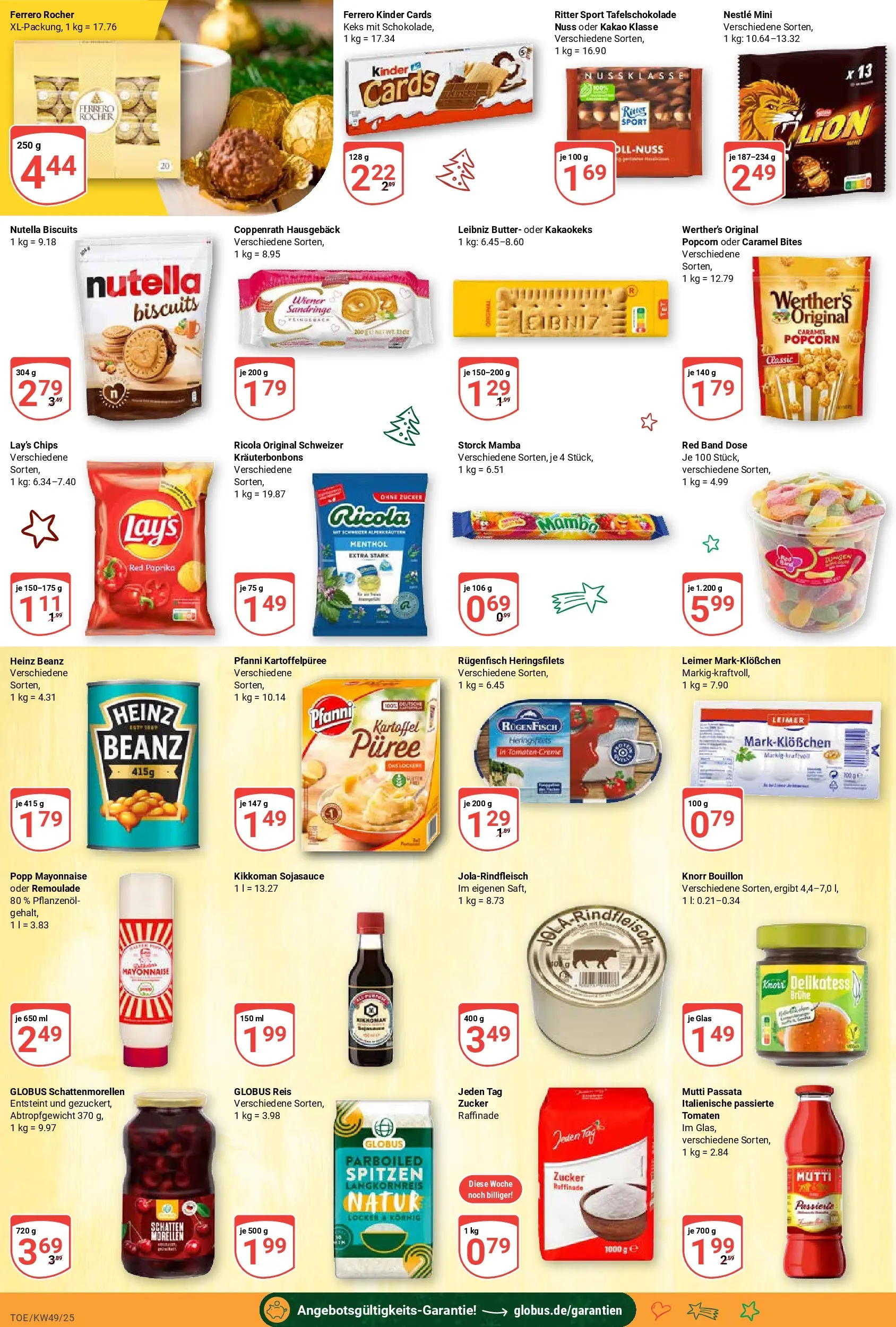 Globus prospekt Tönisvorst	 (ab 01.12.2025) » Angebote online | Seite: 21 | Produkte: Ferrero rocher, Tomaten, Zucker, Chips