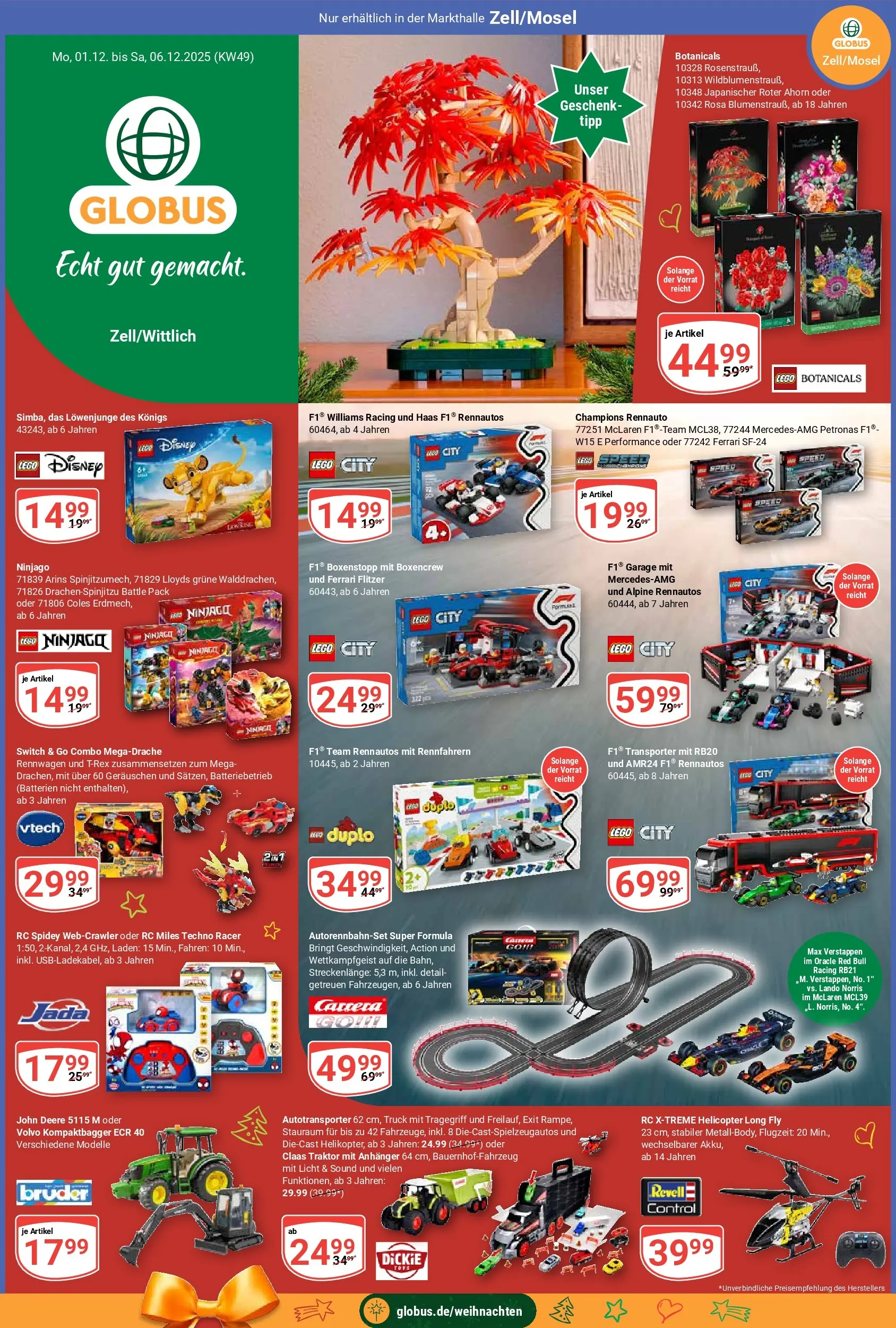 Globus prospekt Wittlich	 (ab 01.12.2025) » Angebote online | Seite: 1 | Produkte: Red bull, Batterien