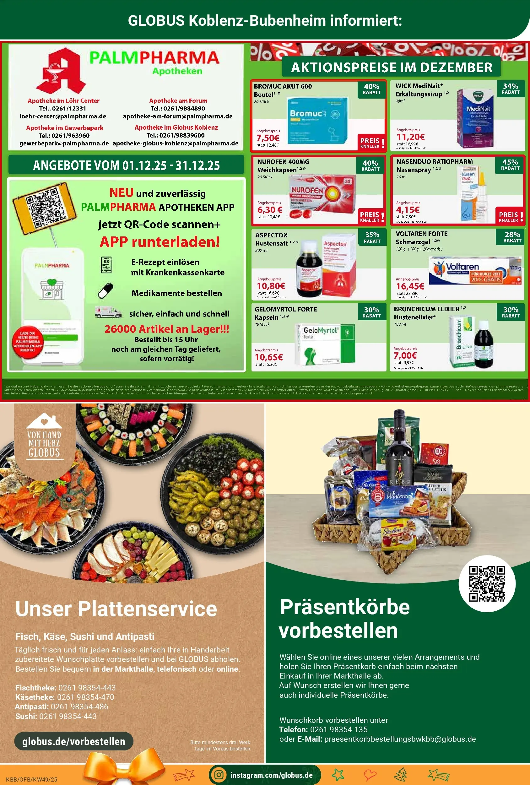 Globus prospekt Koblenz-Bubenheim	 (ab 01.12.2025) » Angebote online | Seite: 28 | Produkte: Telefon, Uhr