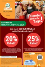 GLOBUS Markthalle Globus: Wochenangebote - bis 06.12.2025