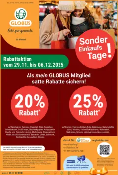 Globus prospekt St. Wendel	 ab 01.12.2025 gültig