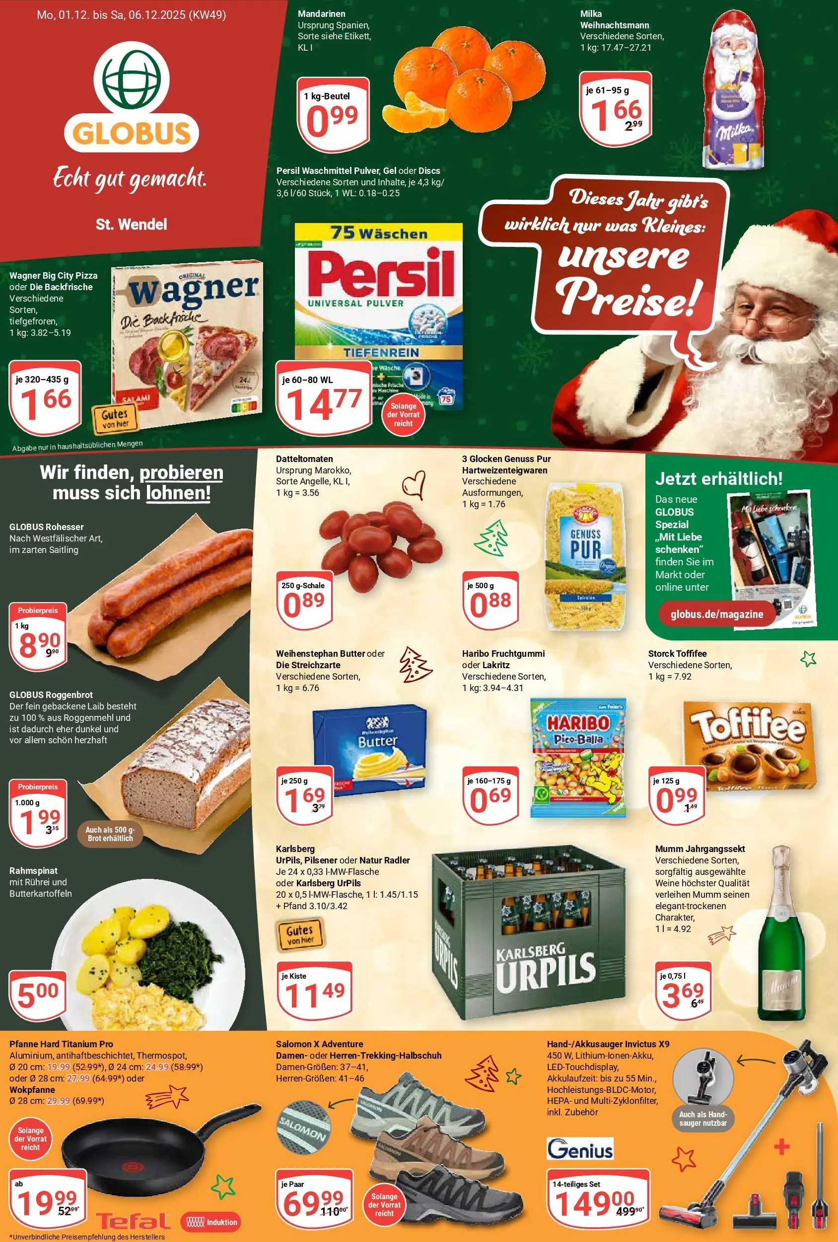 Globus prospekt St. Wendel	 (ab 01.12.2025) » Angebote online | Seite: 5 | Produkte: Haribo, Butter, Radler, Toffifee