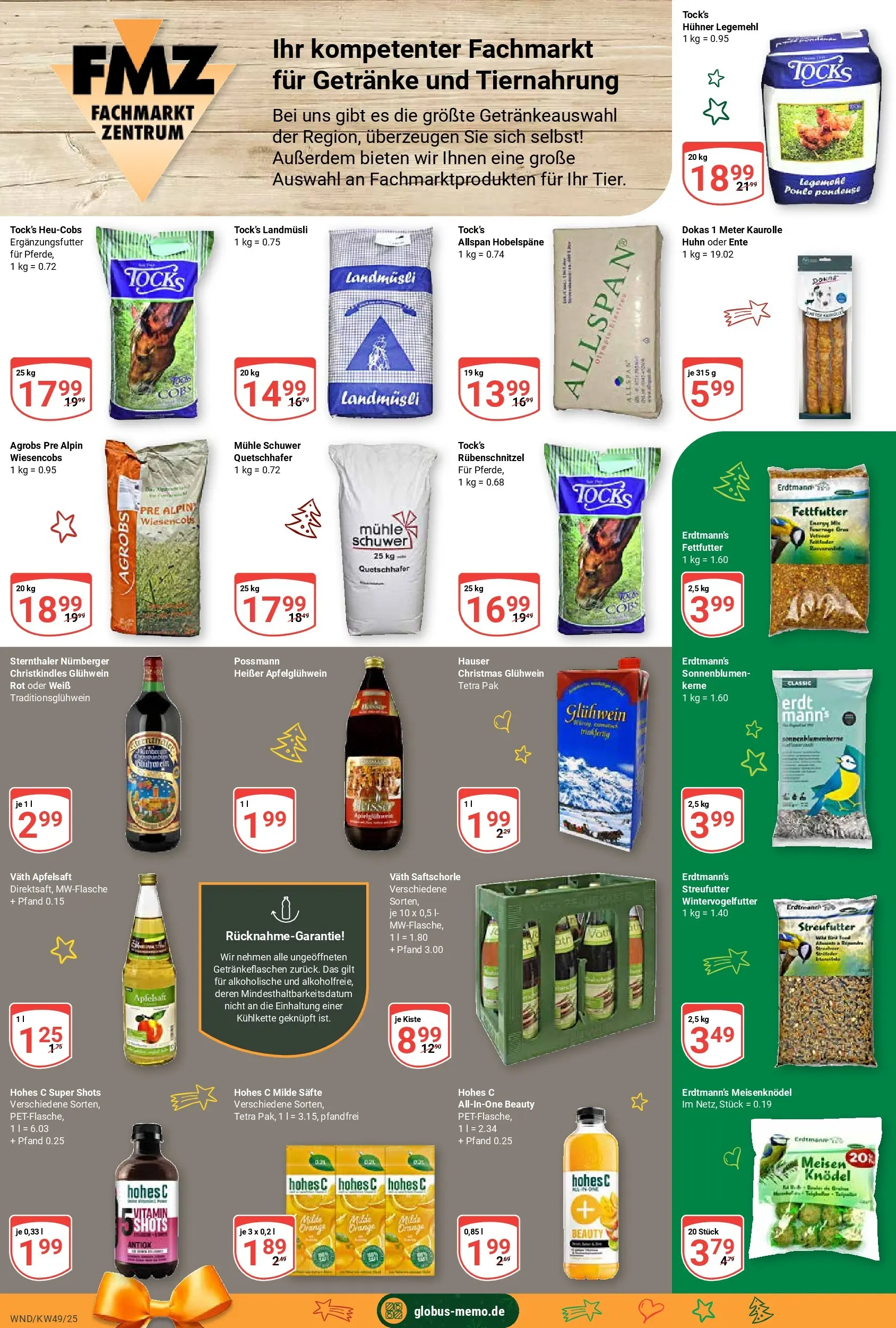 Globus prospekt St. Wendel	 (ab 01.12.2025) » Angebote online | Seite: 22 | Produkte: Mühle, Apfelsaft, Hohes c, Ente