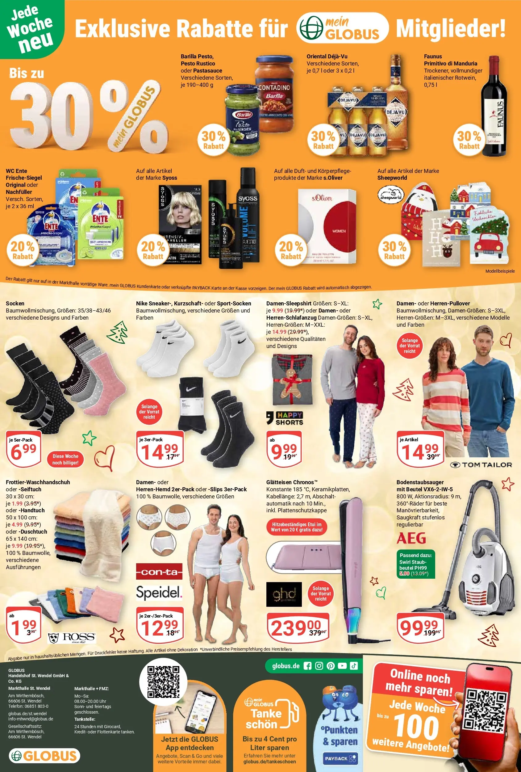 Globus prospekt St. Wendel	 (ab 01.12.2025) » Angebote online | Seite: 37 | Produkte: Barilla, Socken, Glätteisen, Uhr
