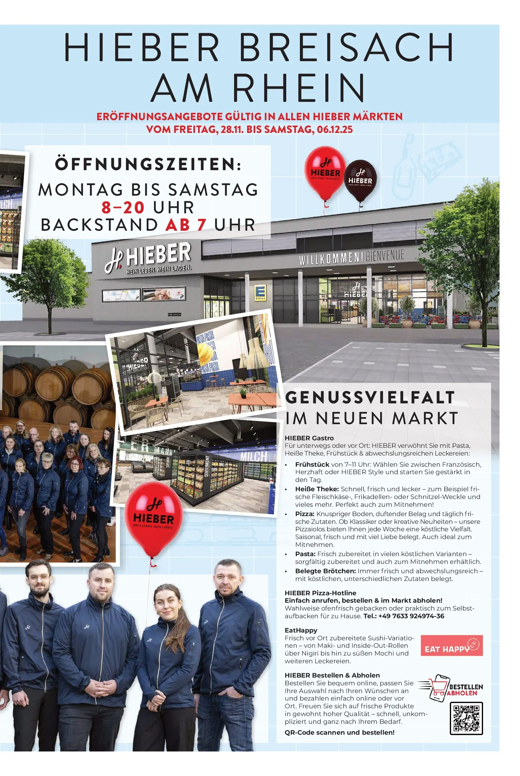 Entdecke - Hieber's Frischecenter: Meine Woche (ab 30.11.2025) zum Blättern | Seite: 3 | Produkte: Theke, Pasta, Pizza, Mochi