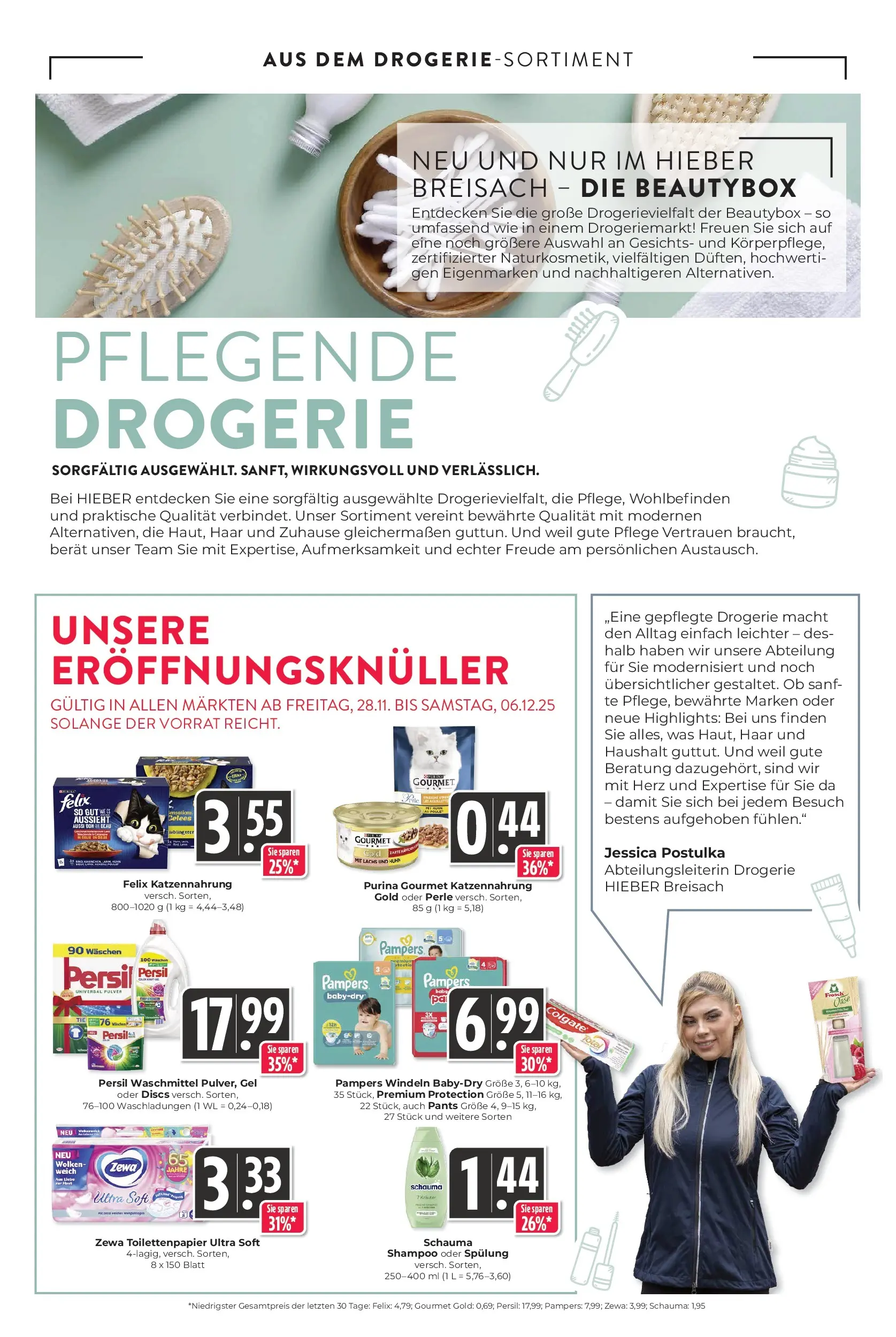 Entdecke - Hieber's Frischecenter: Meine Woche (ab 30.11.2025) zum Blättern | Seite: 16 | Produkte: Zewa, Shampoo, Spülung, Lachs