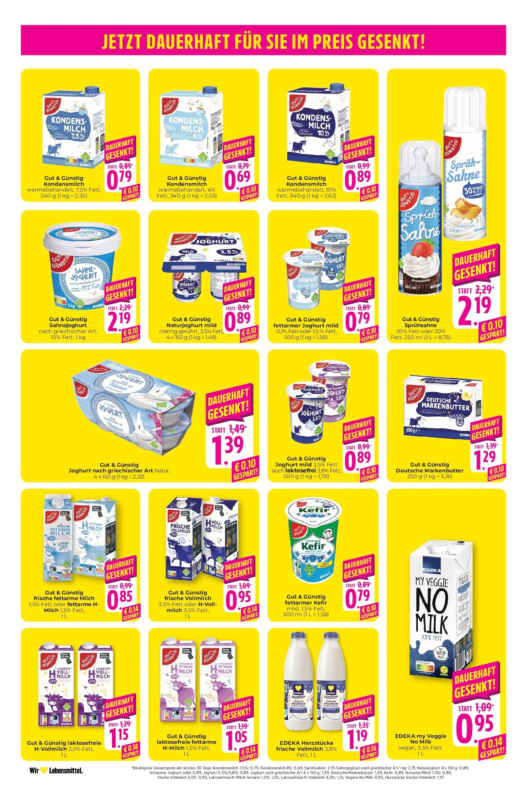 Entdecke - Hieber's Frischecenter: Meine Woche (ab 30.11.2025) zum Blättern | Seite: 22 | Produkte: Kefir, Milch, Joghurt, Sahne