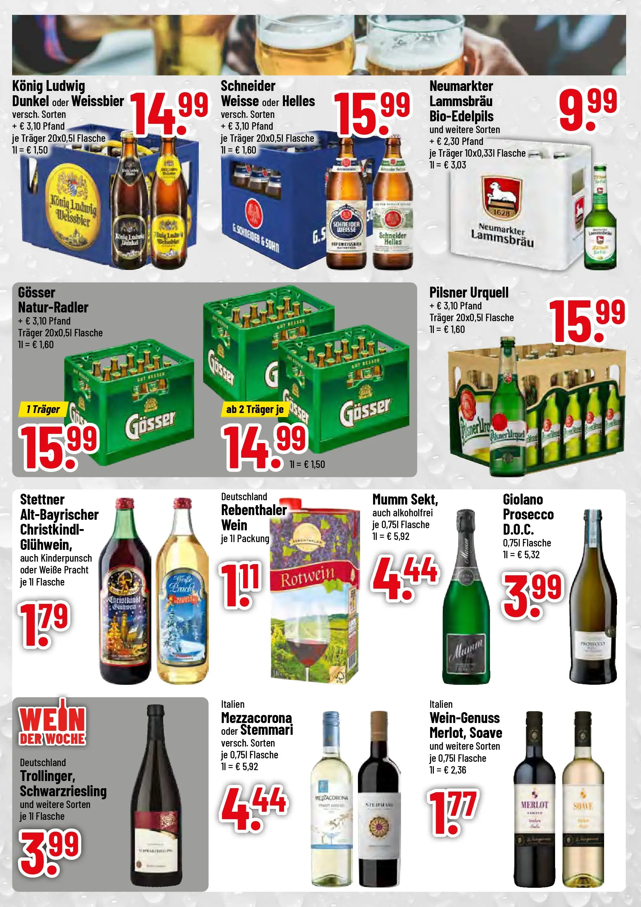 Trinkgut - trinkgut: Wochenangebote (ab 01.12.2025) » Angebote online | Seite: 3 | Produkte: Rotwein, Prosecco, Pilsner urquell, Wein