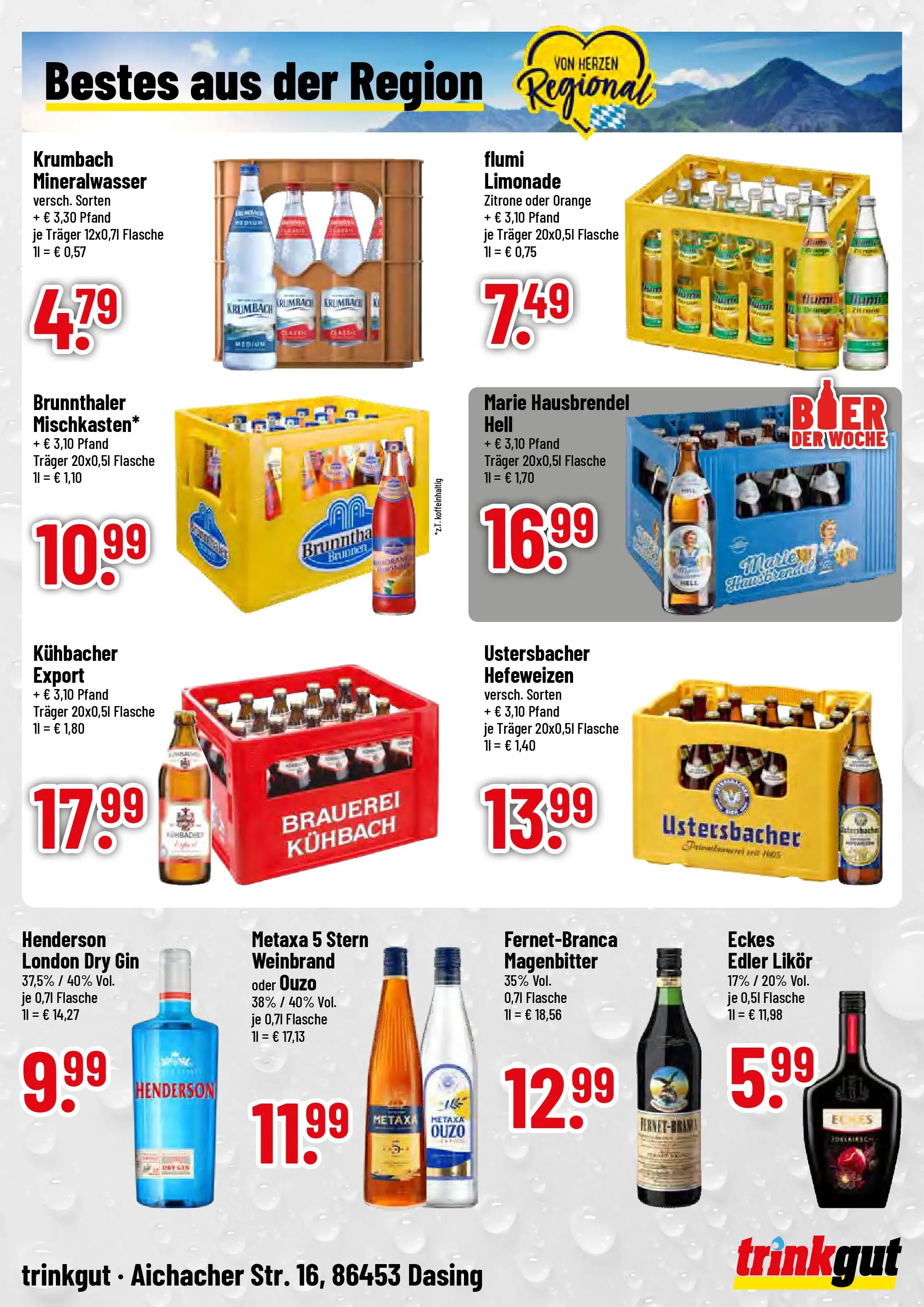 Trinkgut - trinkgut: Wochenangebote (ab 01.12.2025) » Angebote online | Seite: 4 | Produkte: Likör, Metaxa, Zitrone, Gin