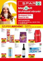 Spar: Spar újság érvényessége 2025.12.03-igg - 2025.12.03 napig