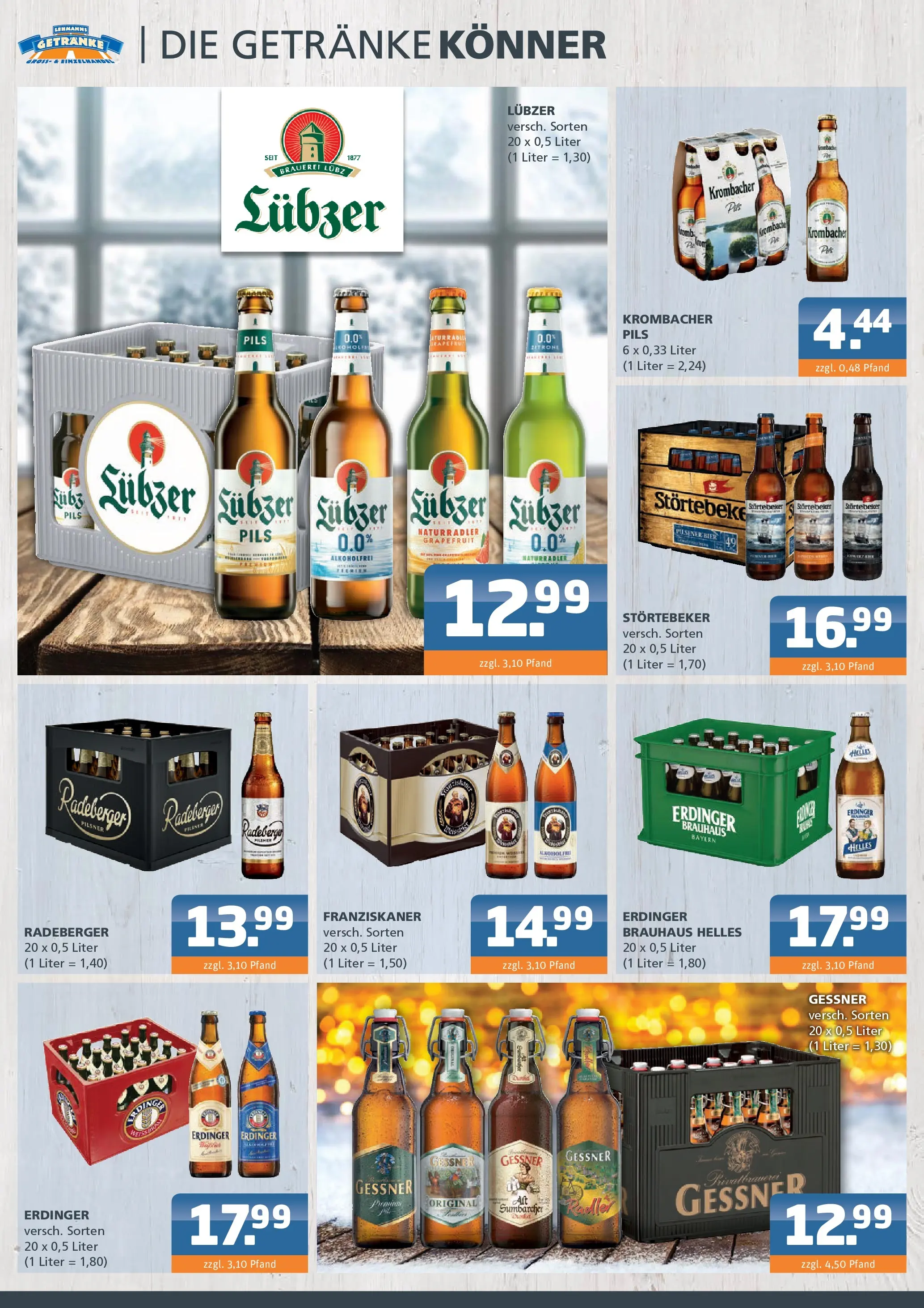 Entdecke - Getränke Lehmann: Getränkeangebote (ab 30.11.2025) zum Blättern | Seite: 2 | Produkte: Erdinger, Bier, Pils, Krombacher