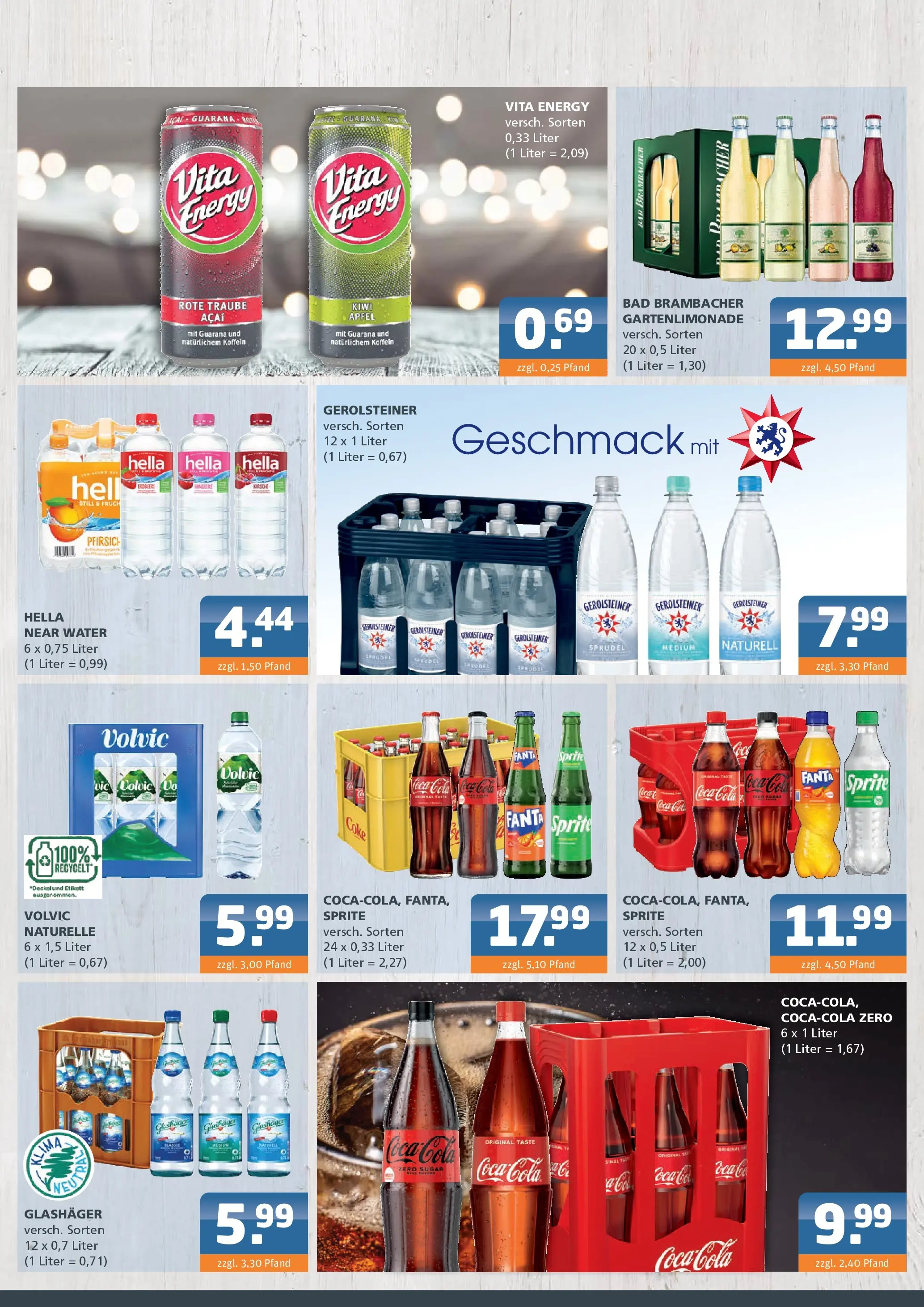 Entdecke - Getränke Lehmann: Getränkeangebote (ab 30.11.2025) zum Blättern | Seite: 3 | Produkte: Energy, Pfirsich, Kiwi, Gerolsteiner