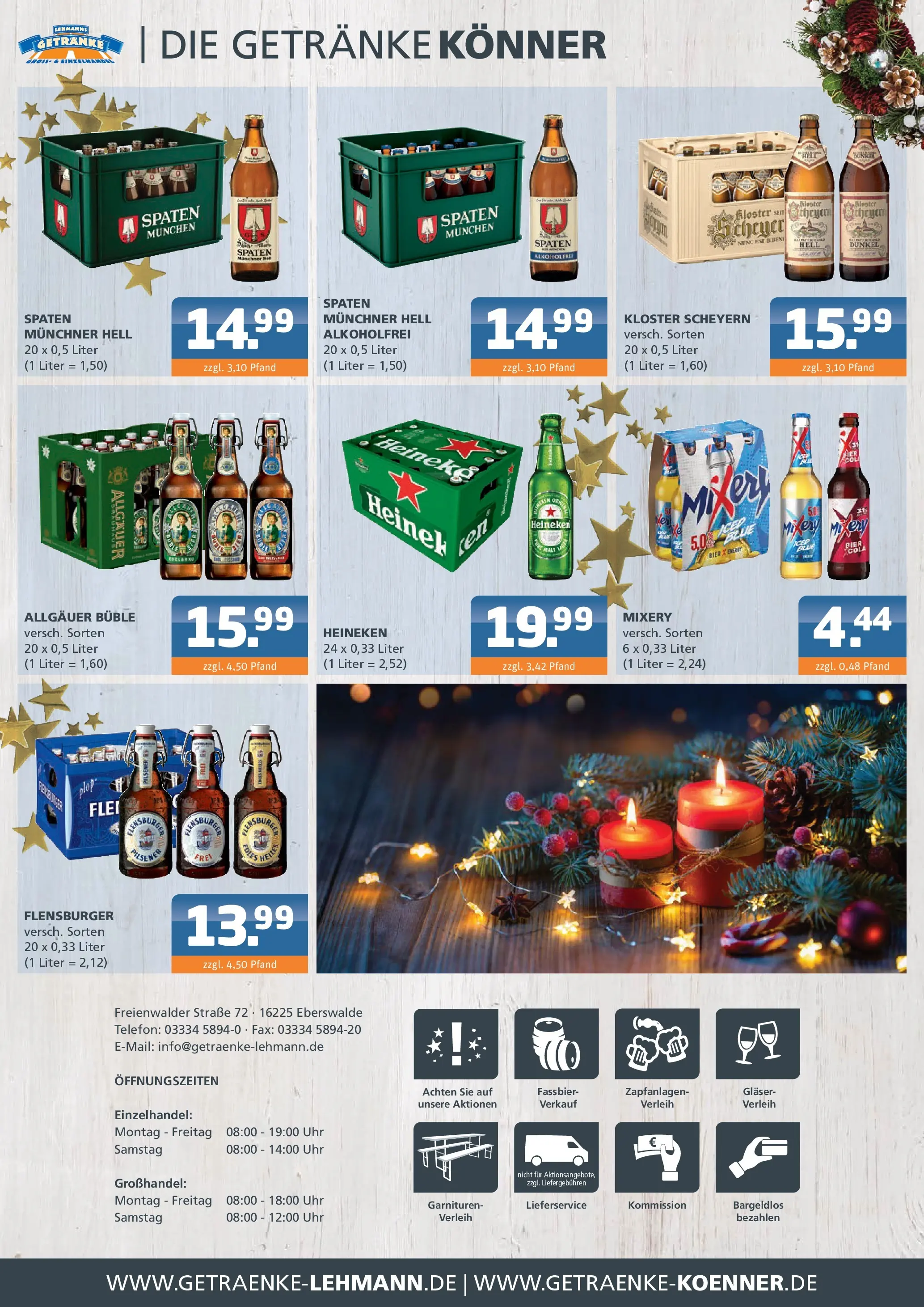 Entdecke - Getränke Lehmann: Getränkeangebote (ab 30.11.2025) zum Blättern | Seite: 4 | Produkte: Flensburger, Mixery, Telefon, Uhr