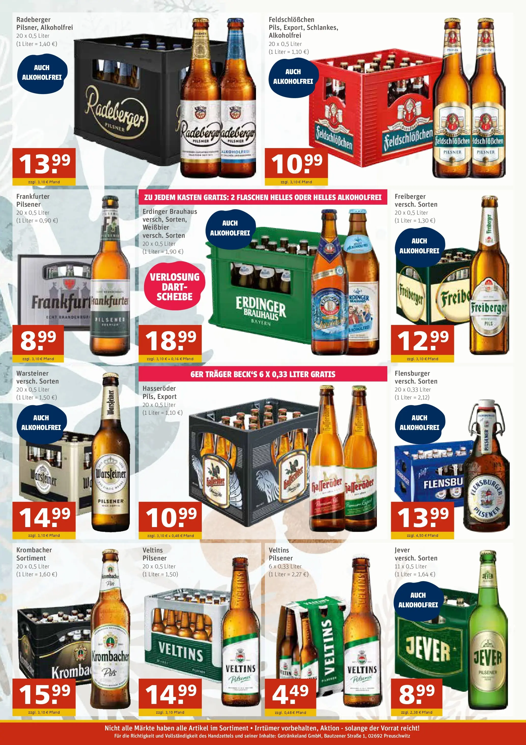 Entdecke - GetränkeLand Mayer: Getränkeangebote (ab 14.12.2025) zum Blättern | Seite: 2 | Produkte: Warsteiner, Hasseröder, Radeberger pilsner, Veltins