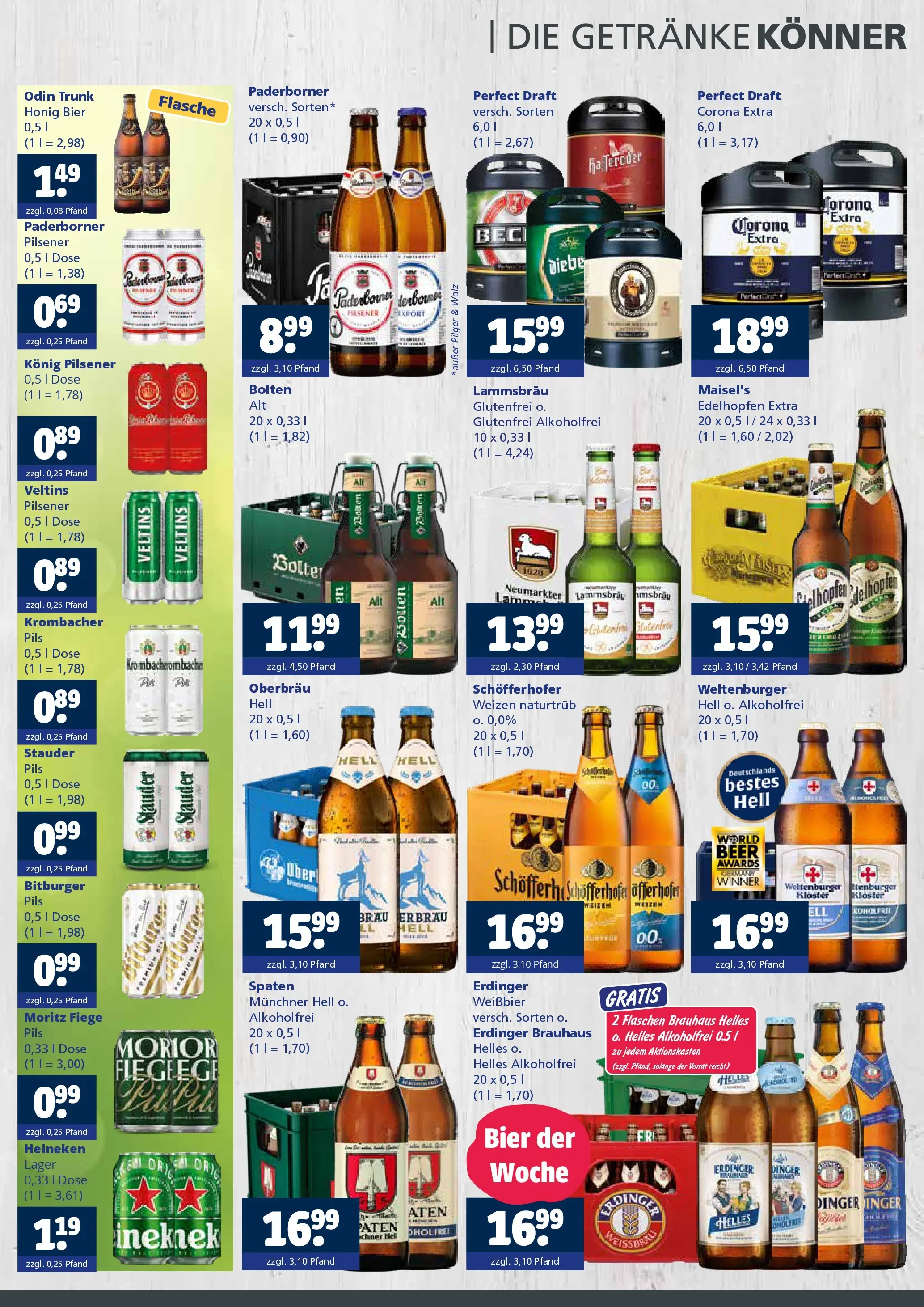 Entdecke - Getränkewelt HSE: Getränkeangebote (ab 30.11.2025) zum Blättern | Seite: 2 | Produkte: Bier, Weißbier, Pils, Krombacher