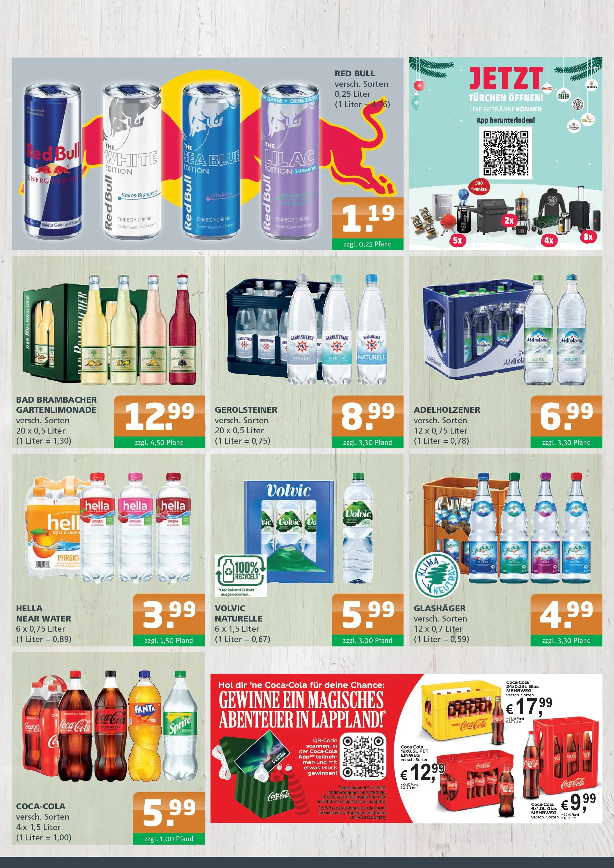 Entdecke - Getränke A-Z: Getränkeangebote (ab 30.11.2025) zum Blättern | Seite: 3 | Produkte: Coca cola, Cola, Jever, Gerolsteiner