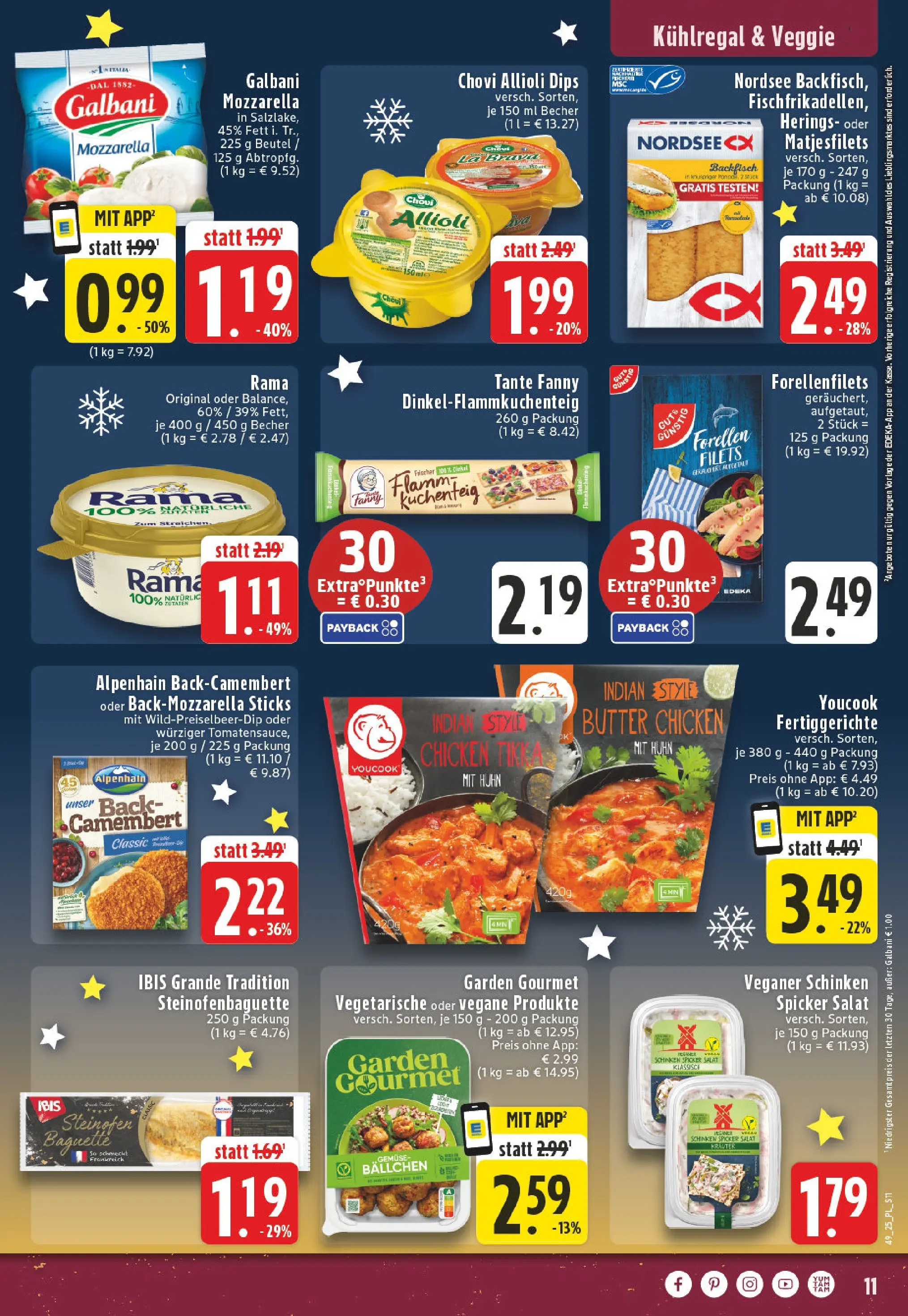 Edeka prospekt Bocholt - Holtwick	 (ab 01.12.2025) » Angebote Online | Seite: 11 | Produkte: Youcook, Baguette, Fertiggerichte, Salat
