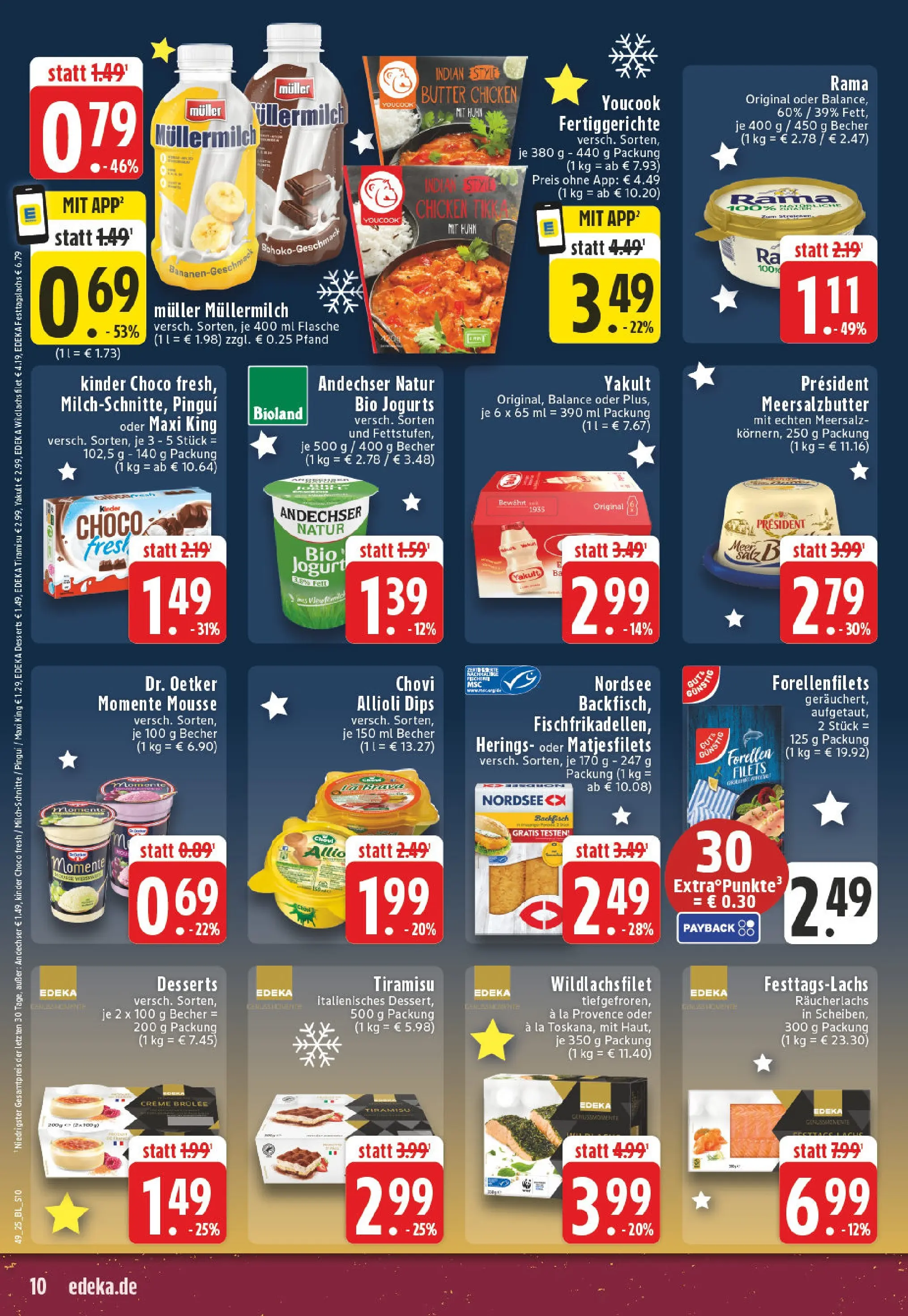 Edeka prospekt Vreden	 (ab 01.12.2025) » Angebote Online | Seite: 10 | Produkte: Rama, Butter, Räucherlachs, Muller mullermilch