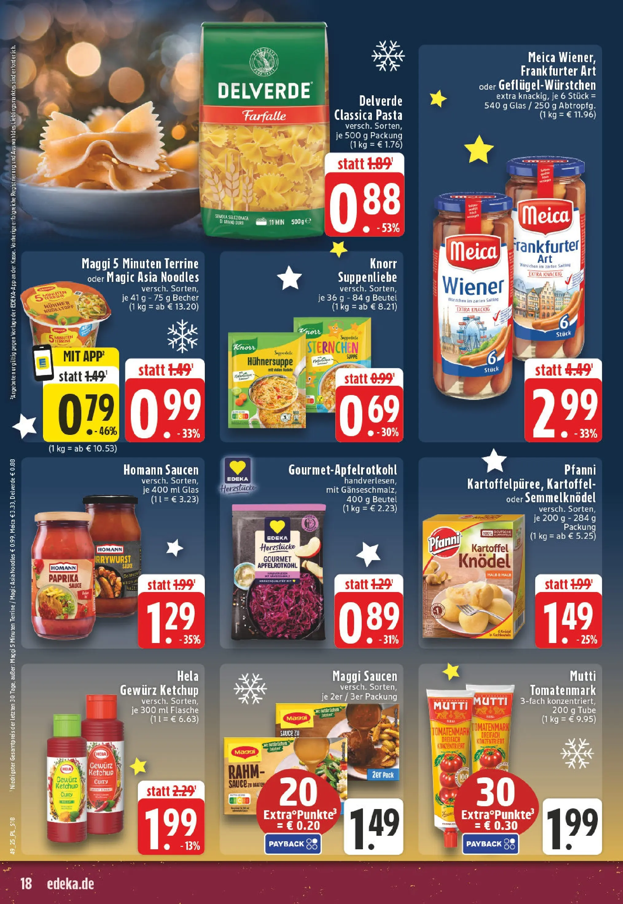 Edeka prospekt Bocholt - Holtwick	 (ab 01.12.2025) » Angebote Online | Seite: 18 | Produkte: Maggi, Knorr, Paprika, Ketchup